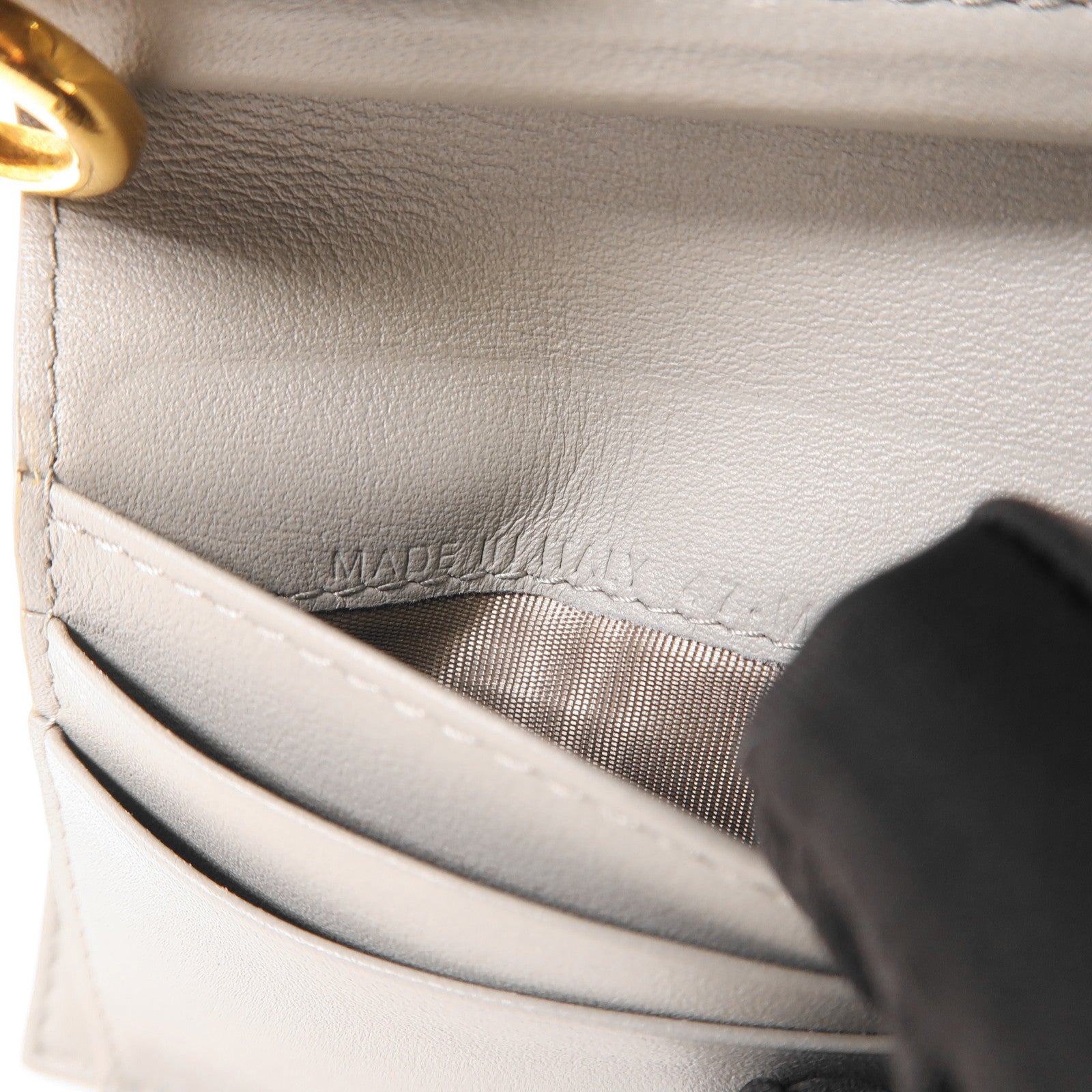 Dior 帆布Saddle Nymphea金扣錢包