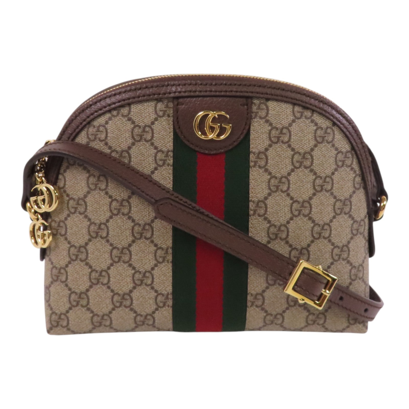 GUCCI 塗層帆布Ophidia GG金扣肩背袋