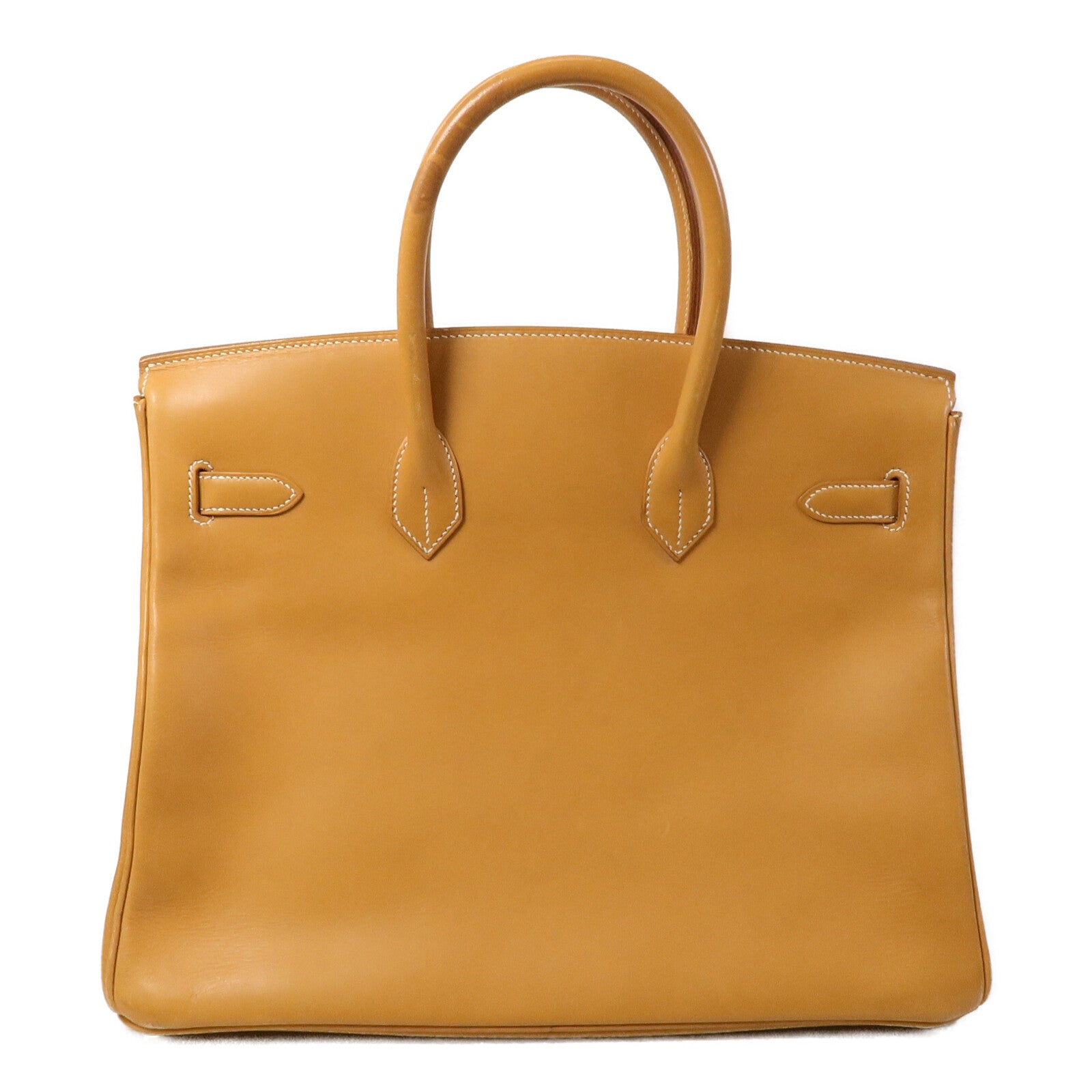 HERMES Gulliver皮革Birkin 35手挽袋Beige