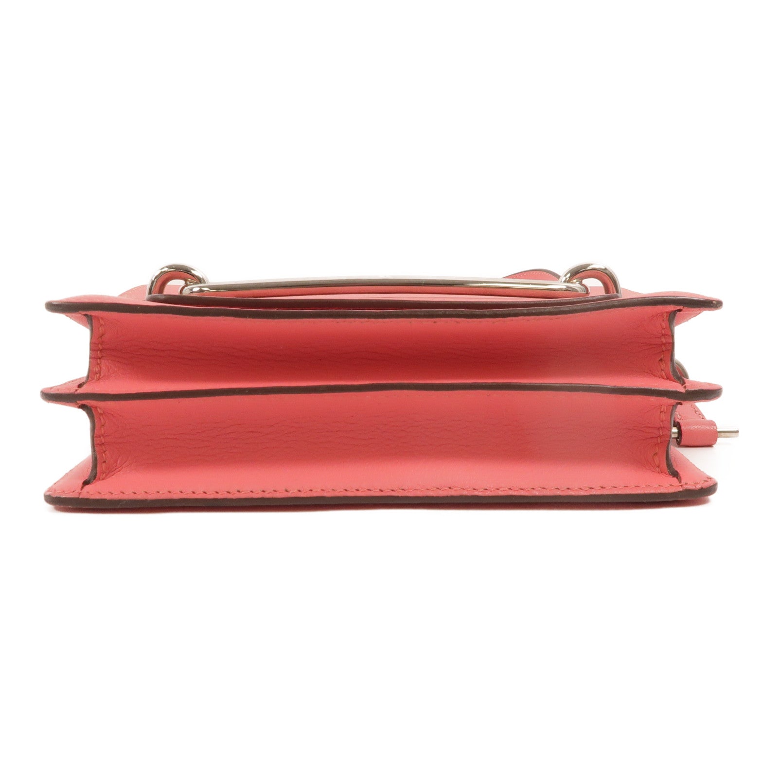 HERMES Evercolor皮革Roulis Mini肩背袋Rose Azalee