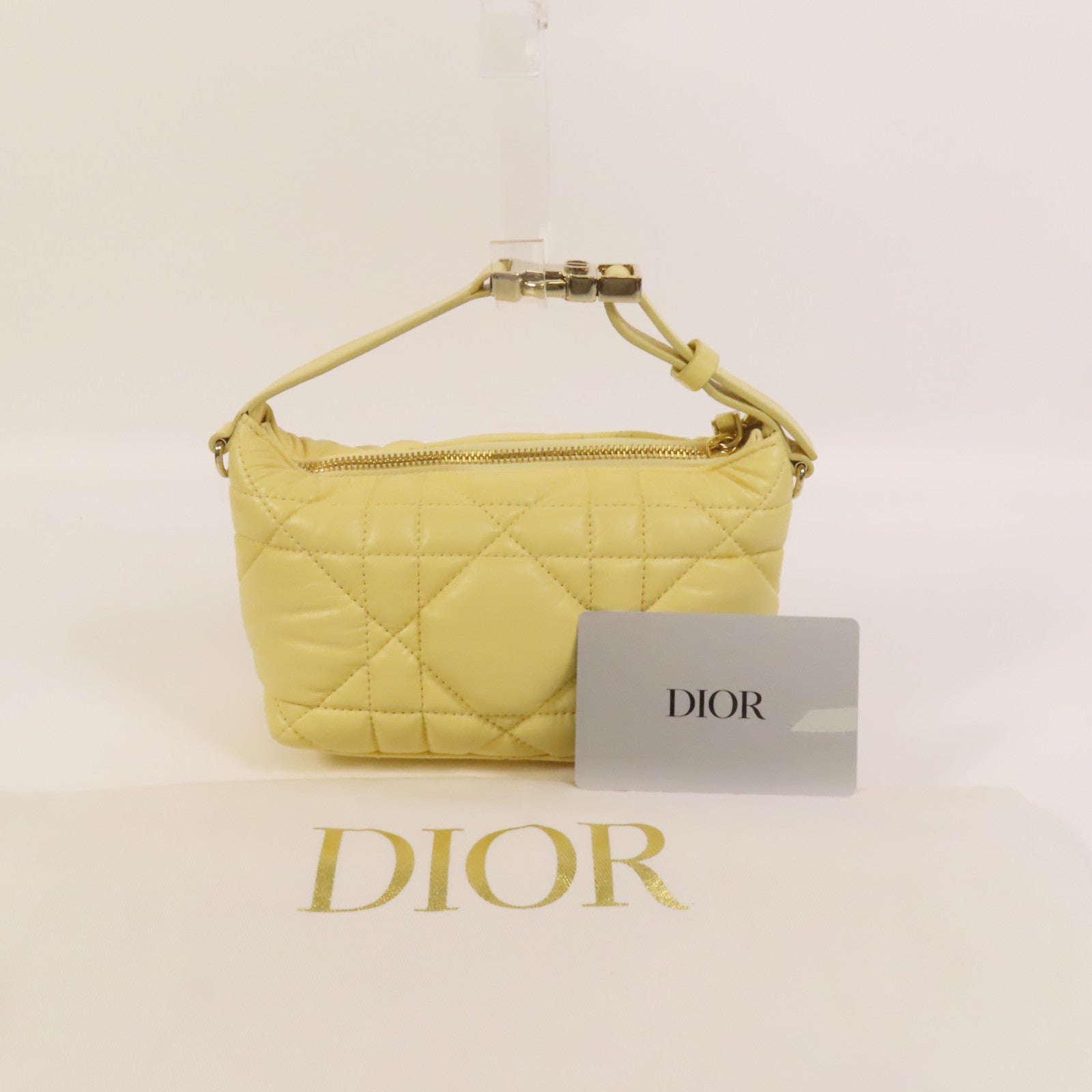 Dior 牛皮皮革Travel Nomad Pouch Small金扣手挽袋