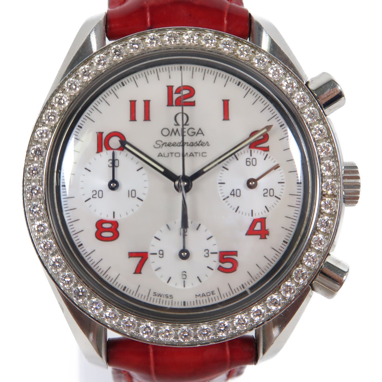 OMEGA Speedmaster不鏽鋼手錶自動機芯白色