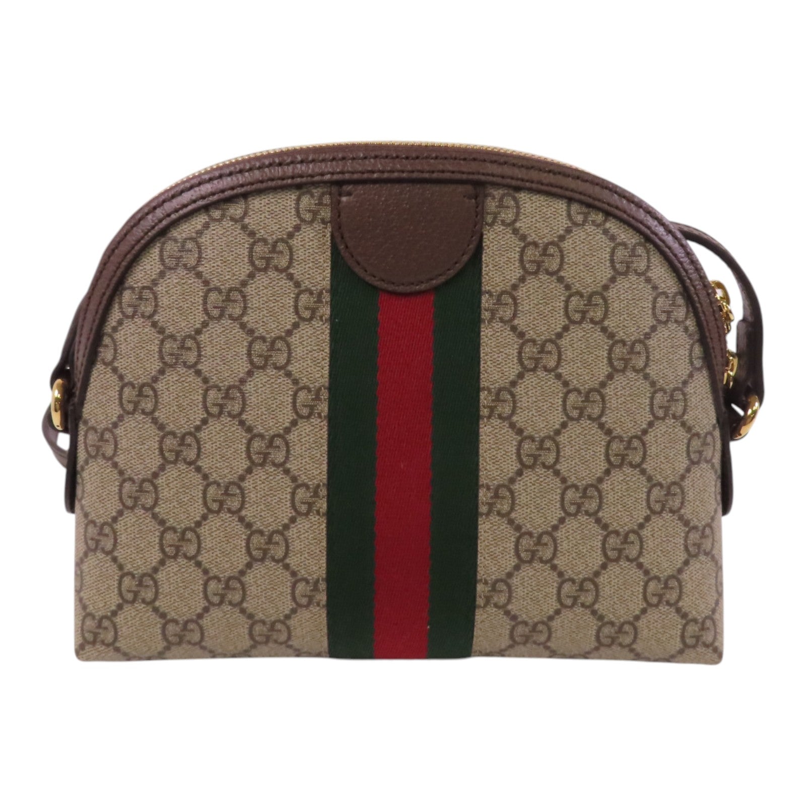 GUCCI 塗層帆布Ophidia GG金扣肩背袋