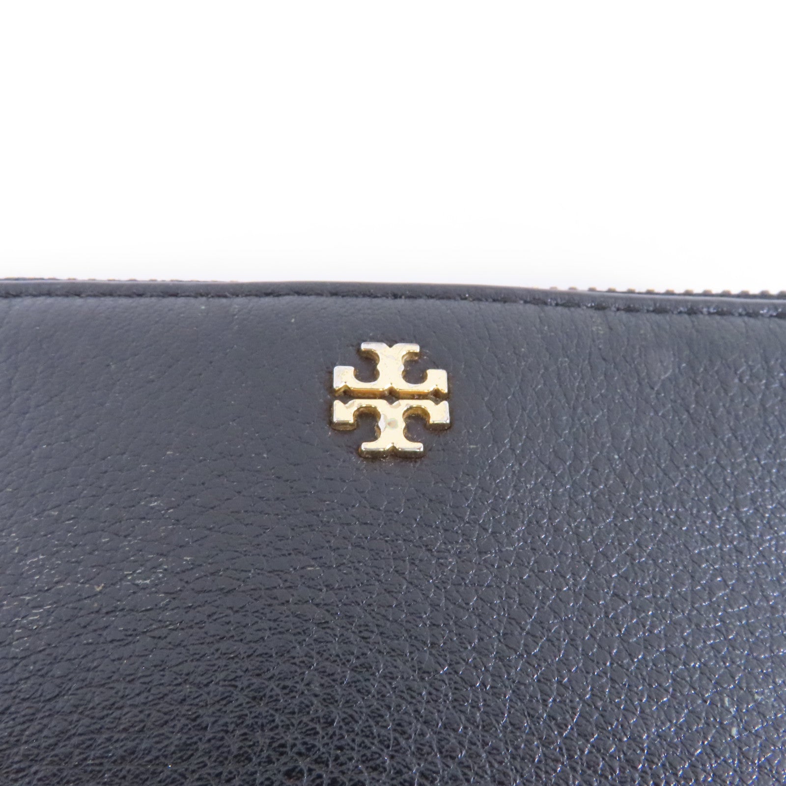 Tory Burch 【激減優惠】牛皮皮革Shoulder Bag金扣肩背袋黑色