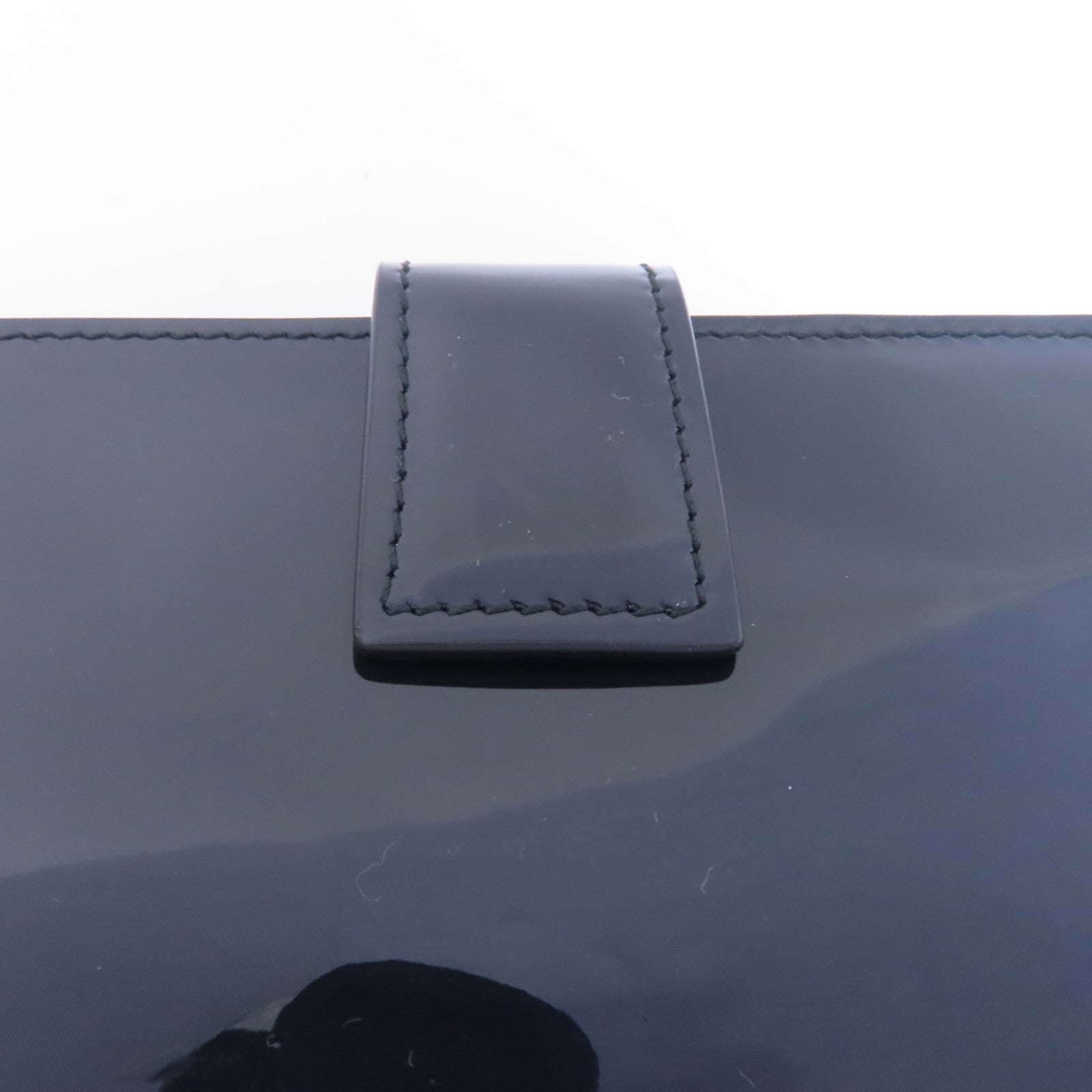Alexander McQueen 漆皮皮革Skull Long Wallet金扣長錢包黑色