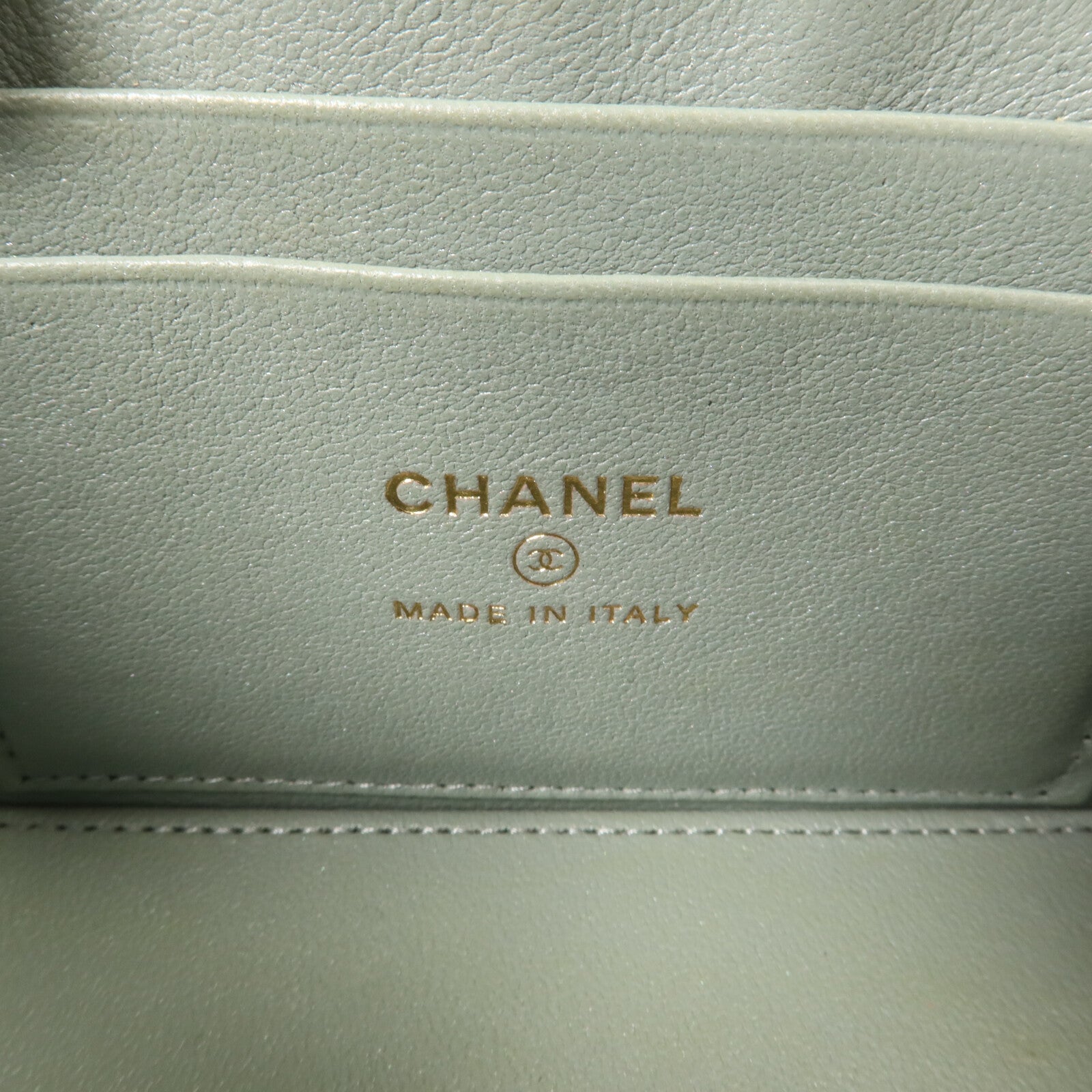 CHANEL 羊皮皮革25C Top Handle Vanity Case鏈帶肩背袋