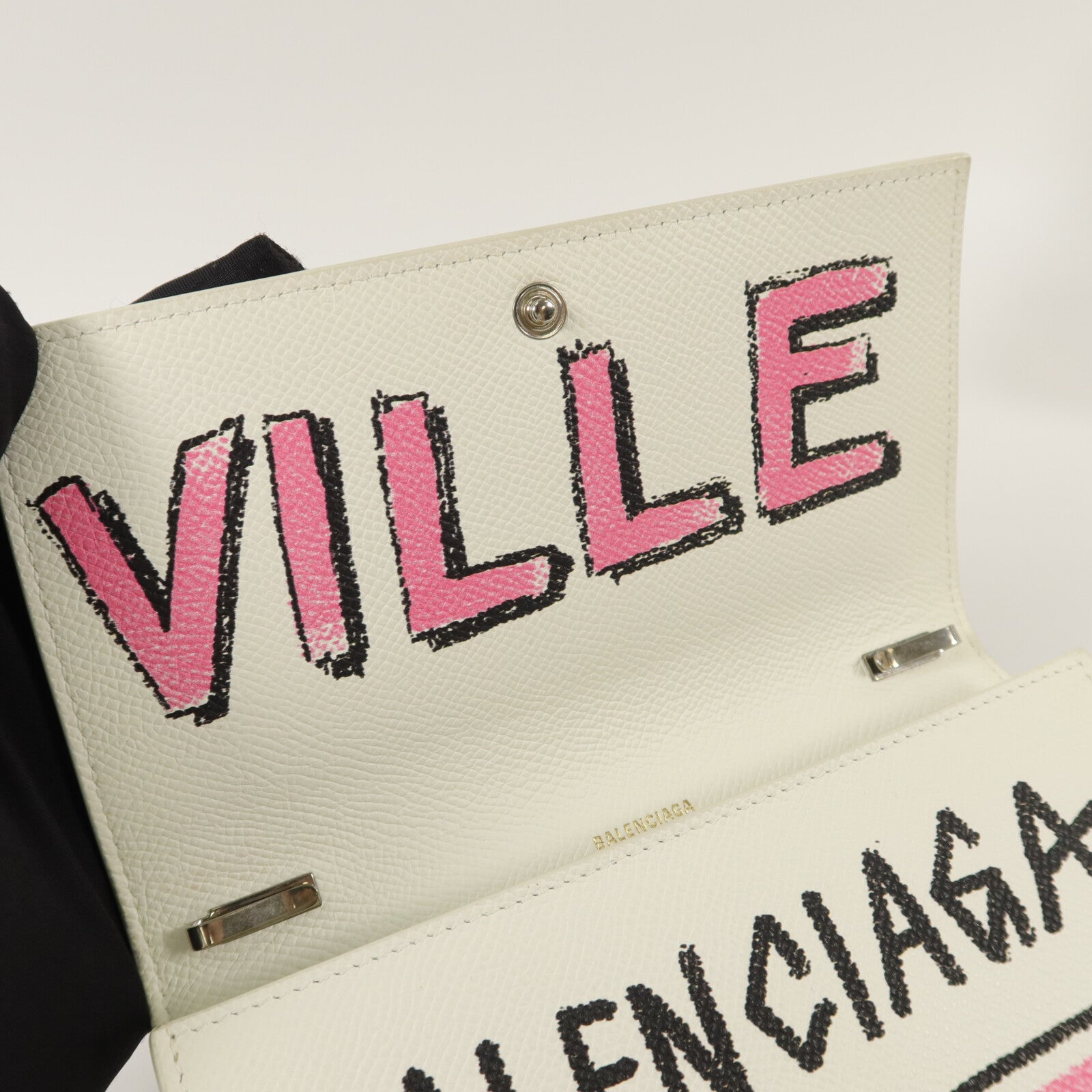 BALENCIAGA 牛皮皮革Wallet With Chain鏈帶肩背袋