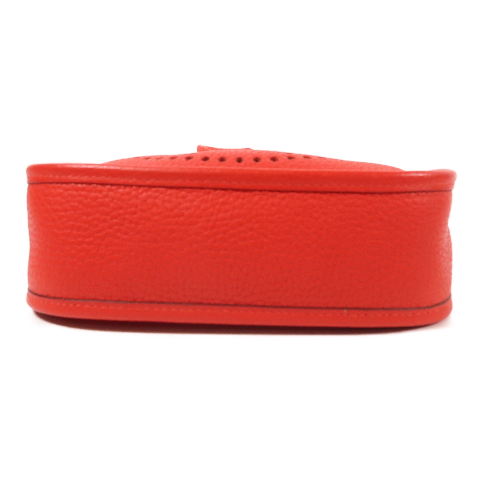HERMES 【激減優惠】Clemence皮革Evelyne TPM銀扣肩背袋Rouge Vif