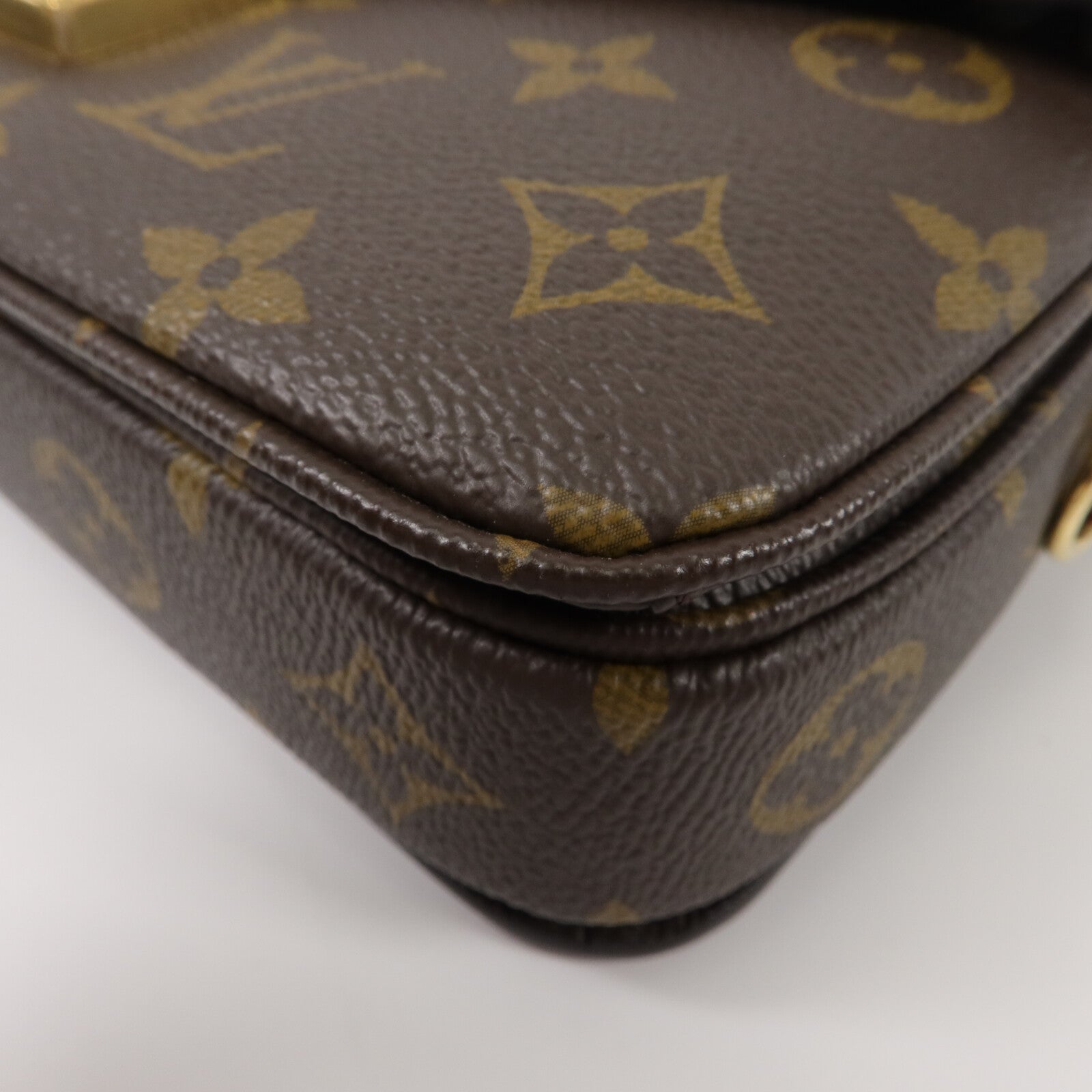 LOUIS VUITTON Monogram Pochette Metis East West手挽肩背兩用袋