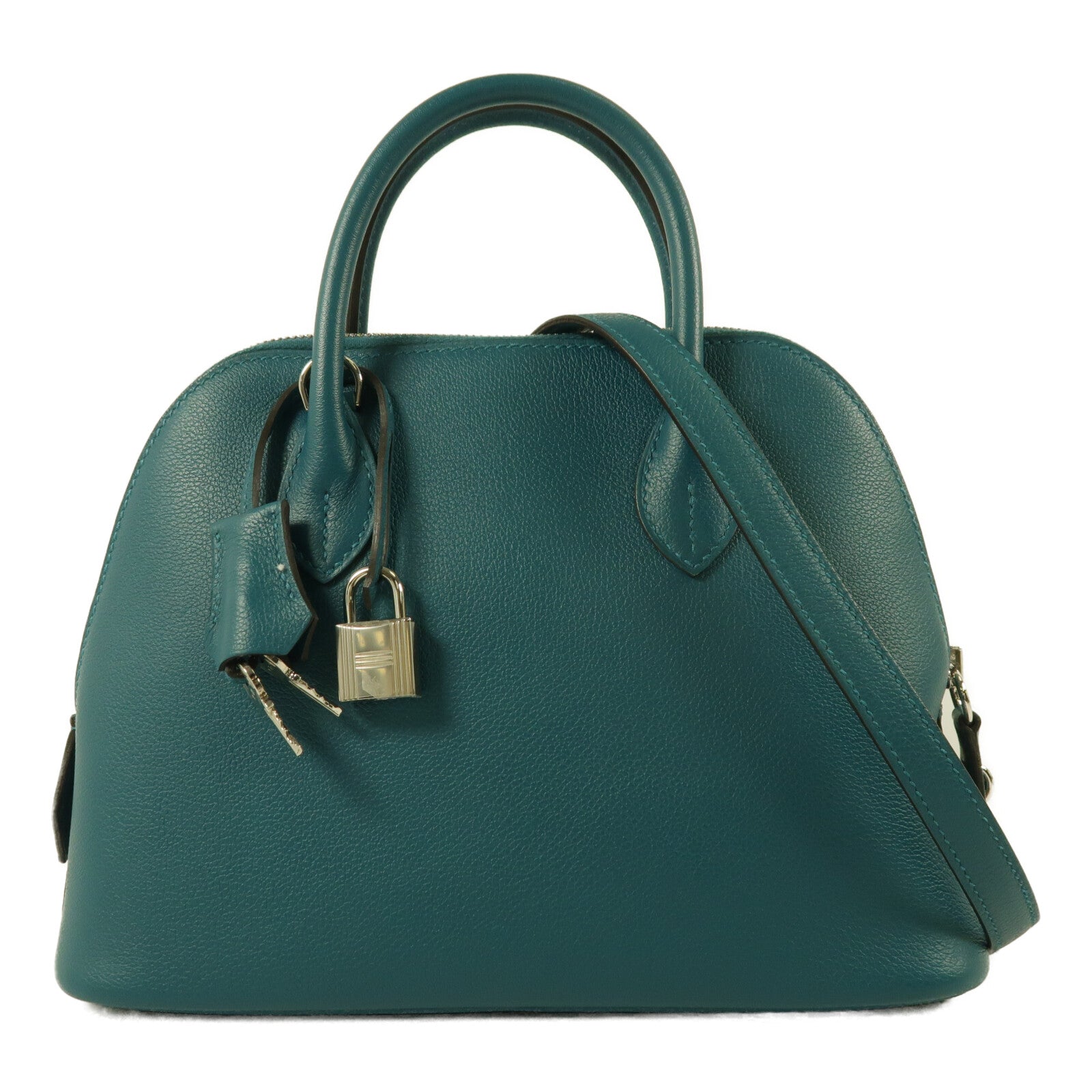 HERMES Evercolor皮革Bolide 1923 25 Vert Bosphore