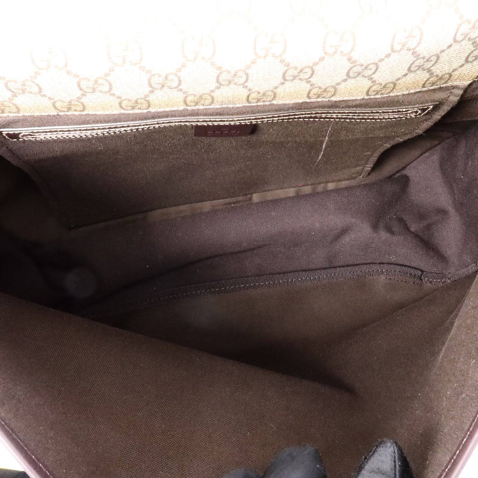 GUCCI 塗層帆布Messenger Bag肩背袋