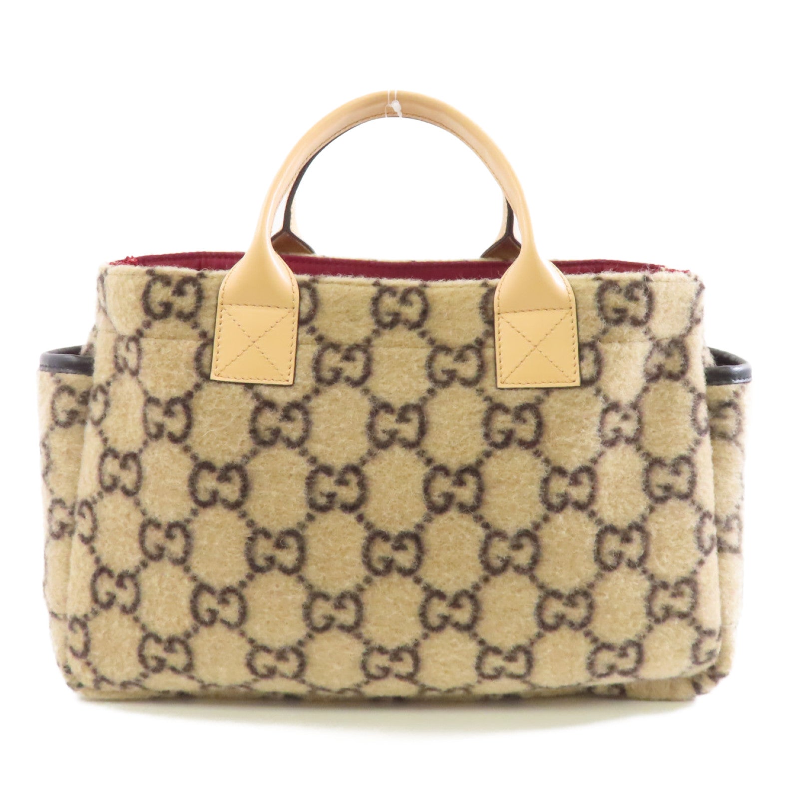 GUCCI 【激減優惠】羊絨Handbag手挽袋米色