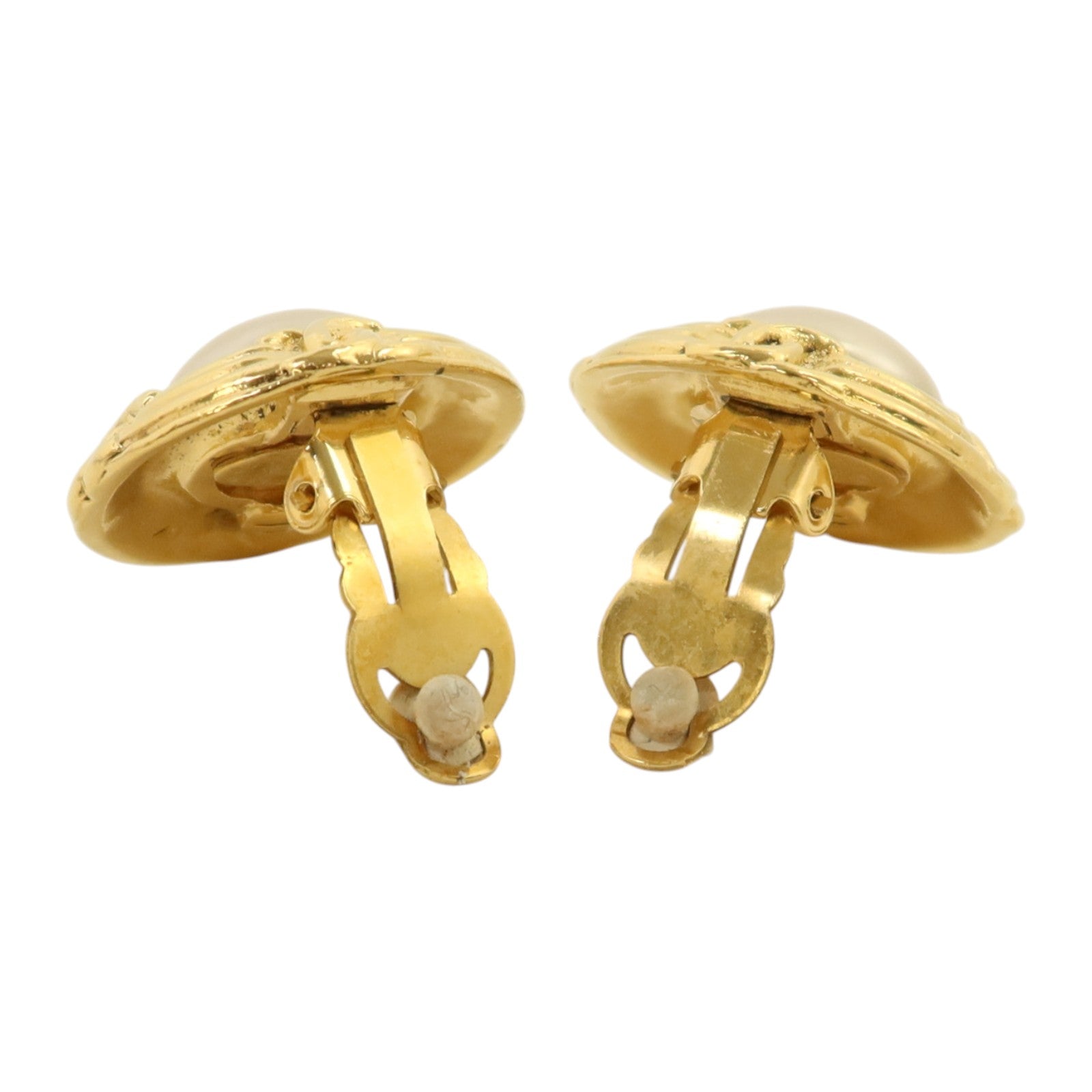 CHANEL 金屬/PVC Vintage Earrings耳環