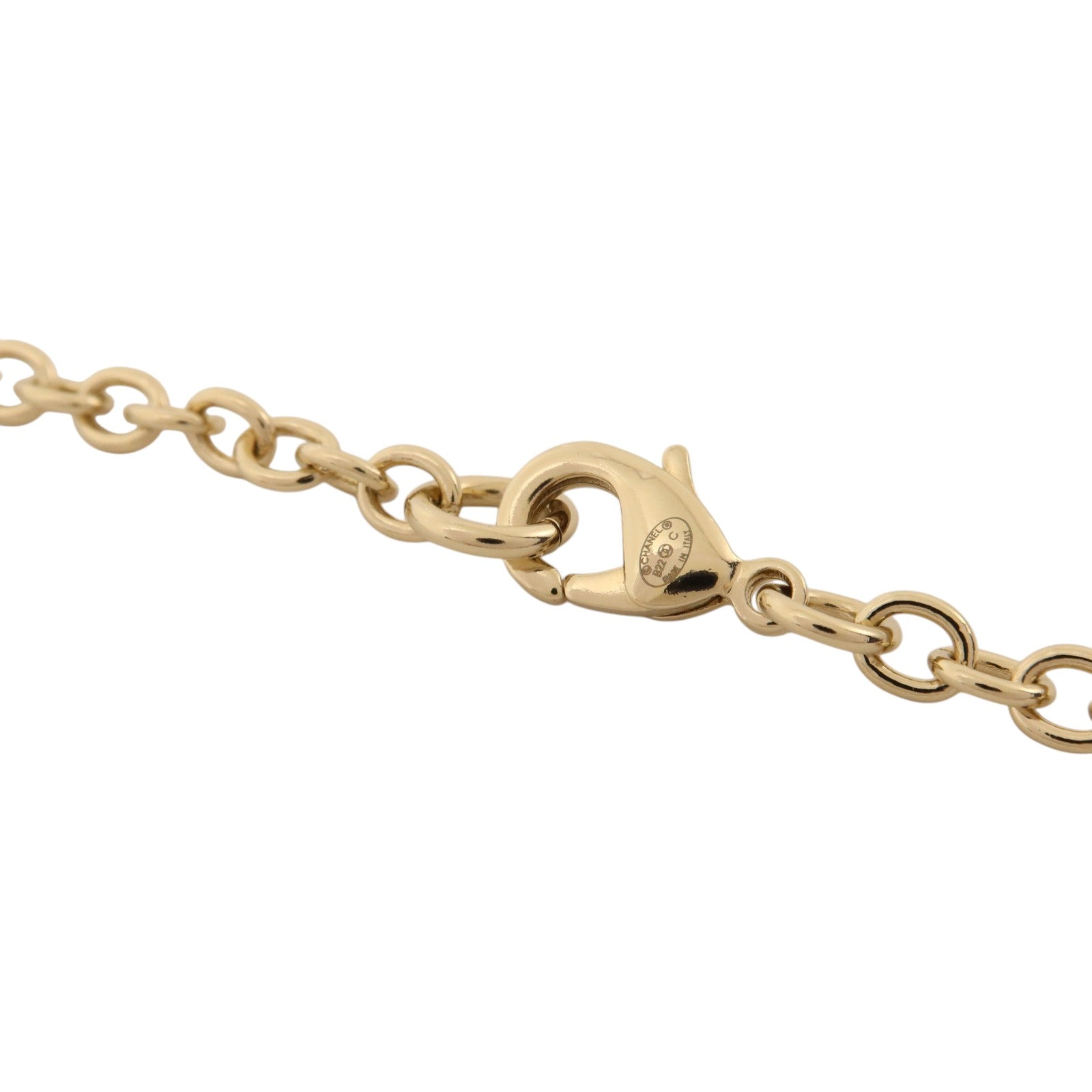 CHANEL 金屬Lion Book Locket Pendant Necklace金扣項鏈