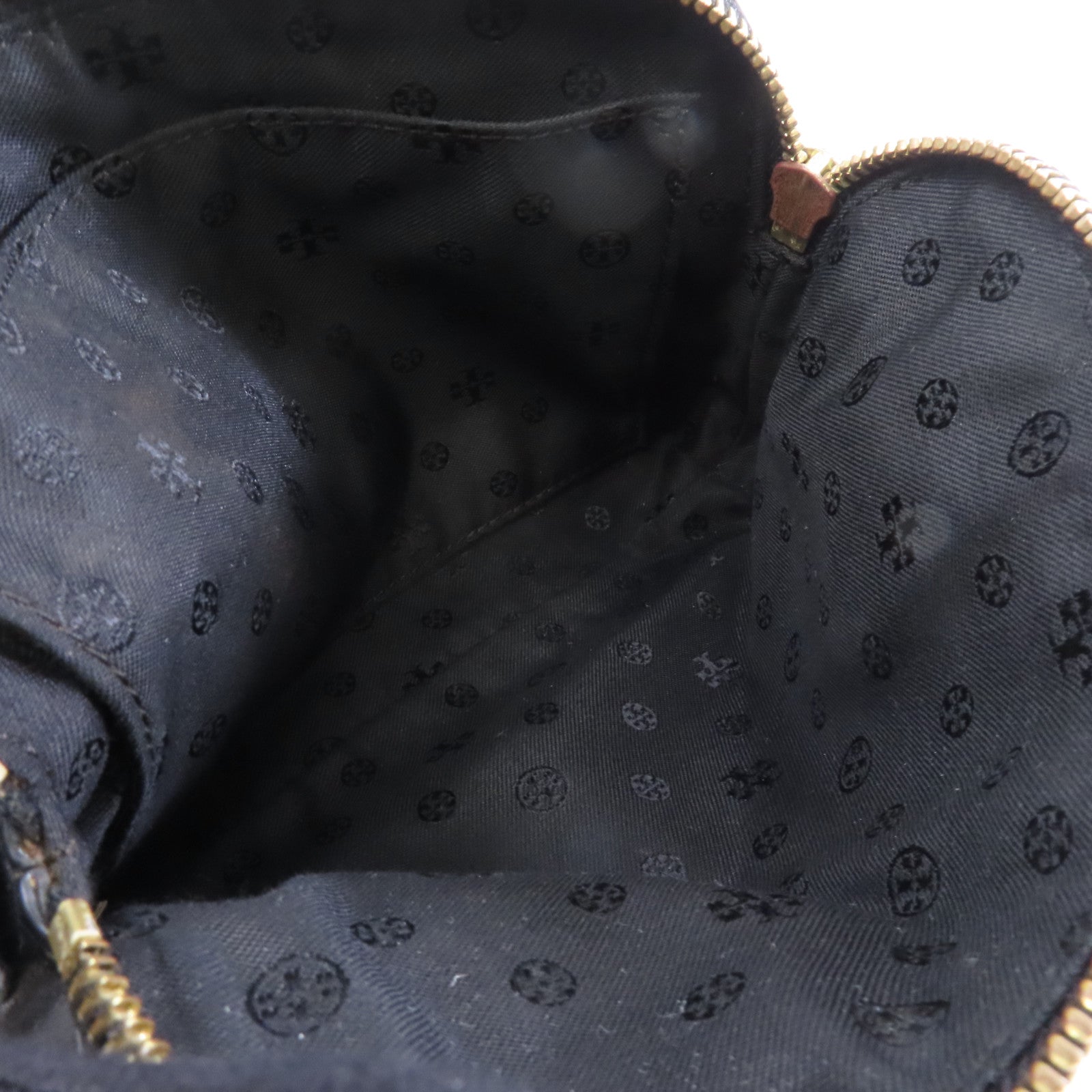 Tory Burch 【激減優惠】牛皮皮革Shoulder Bag金扣肩背袋黑色