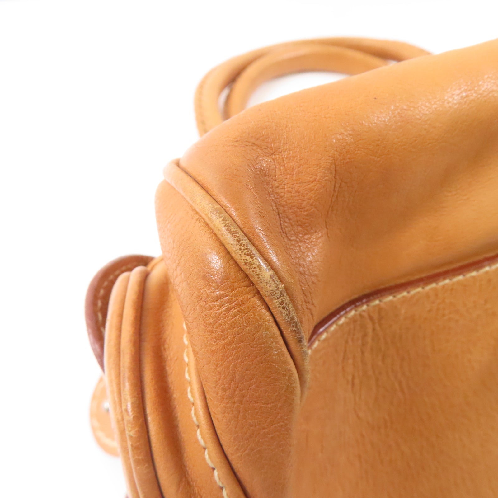 Dior 牛皮皮革Shoulder Bag銀扣肩背袋駱駝色