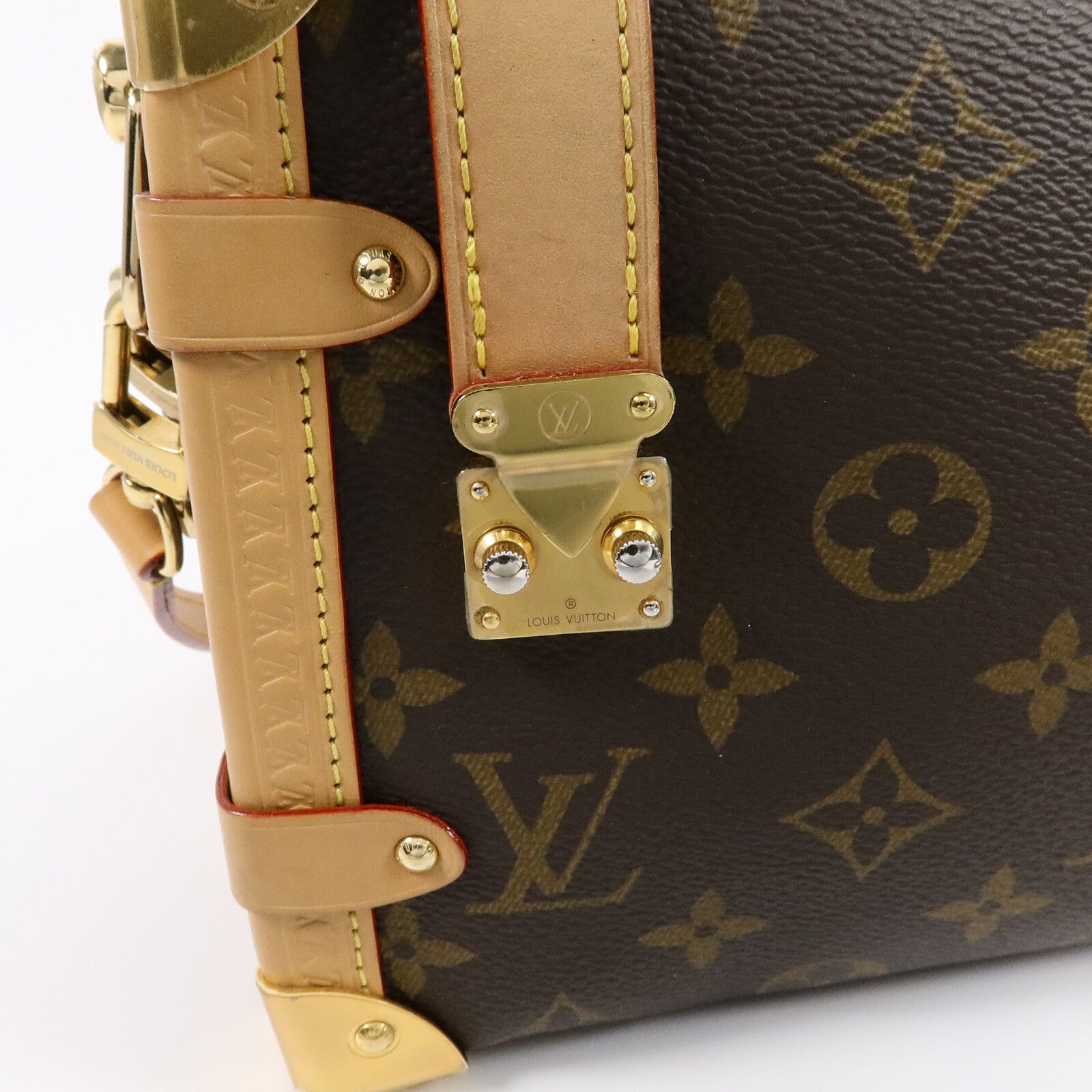 LOUIS VUITTON Monogram Side Trunk手挽肩背兩用袋