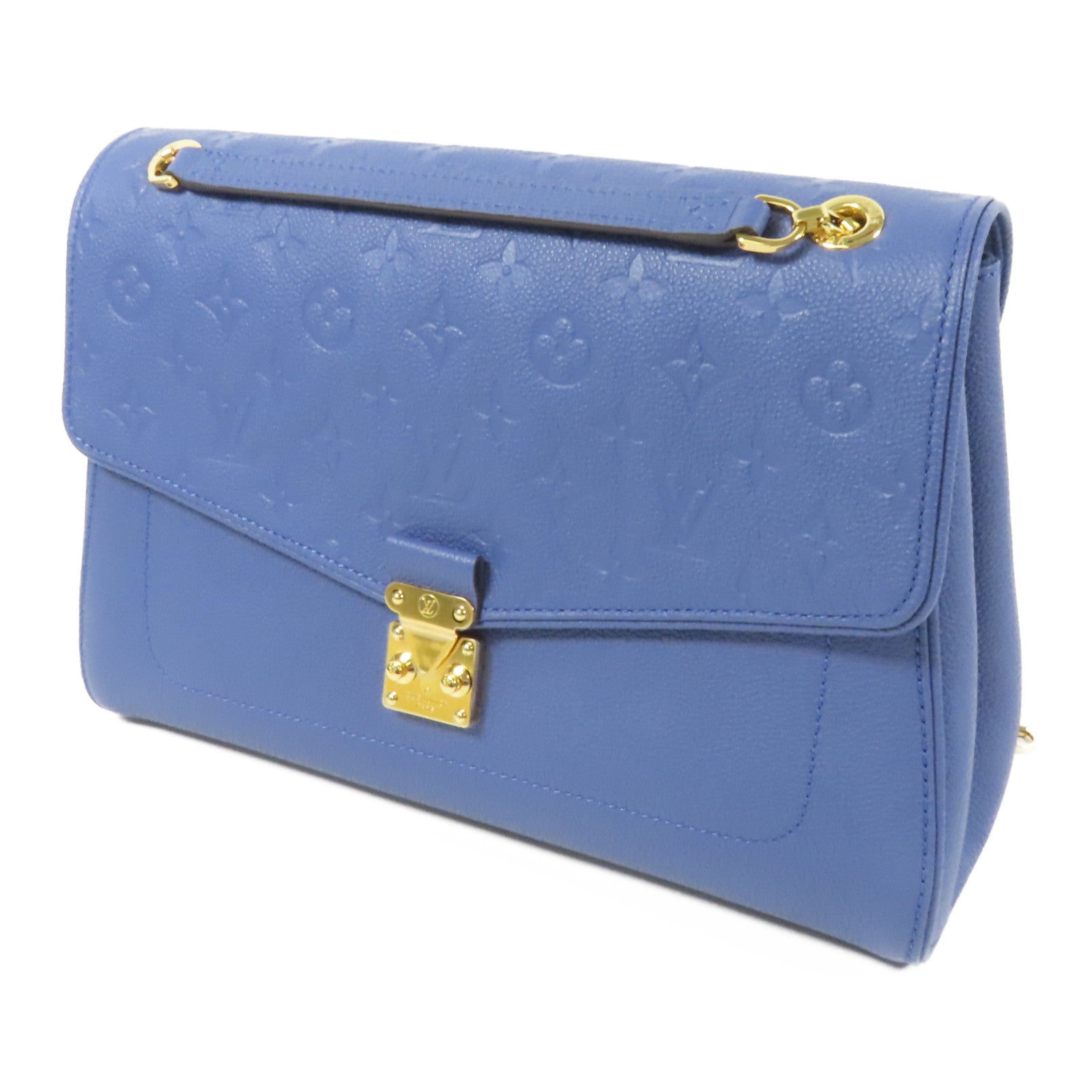 LOUIS VUITTON 【激減優惠】Monogram Empreinte Saint-Germain MM金扣肩背袋