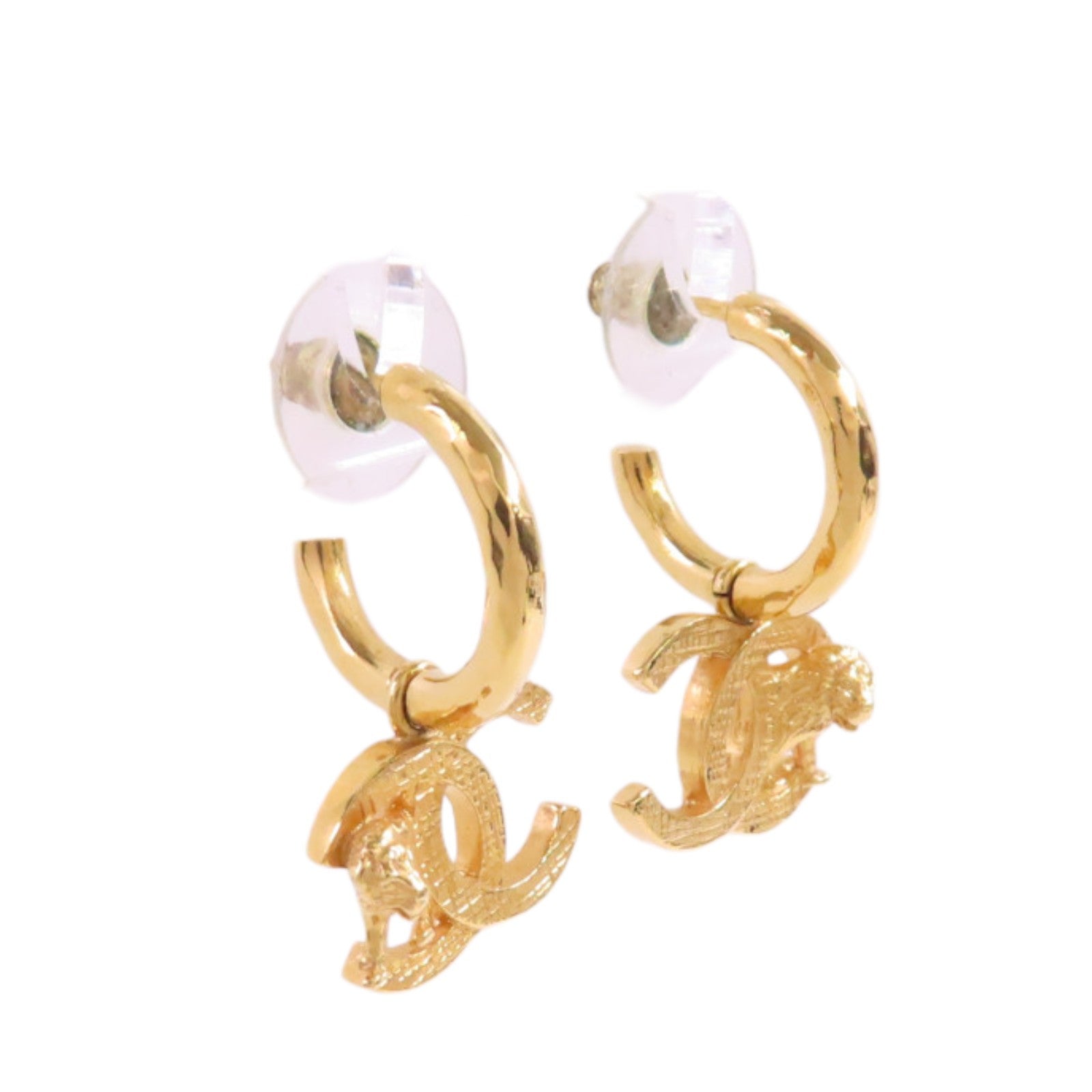 CHANEL CC GHW CC Earrings Metal