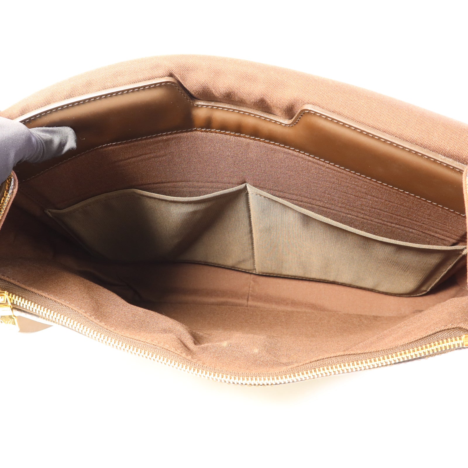 LOUIS VUITTON Damier Spencer Bag金扣肩背袋