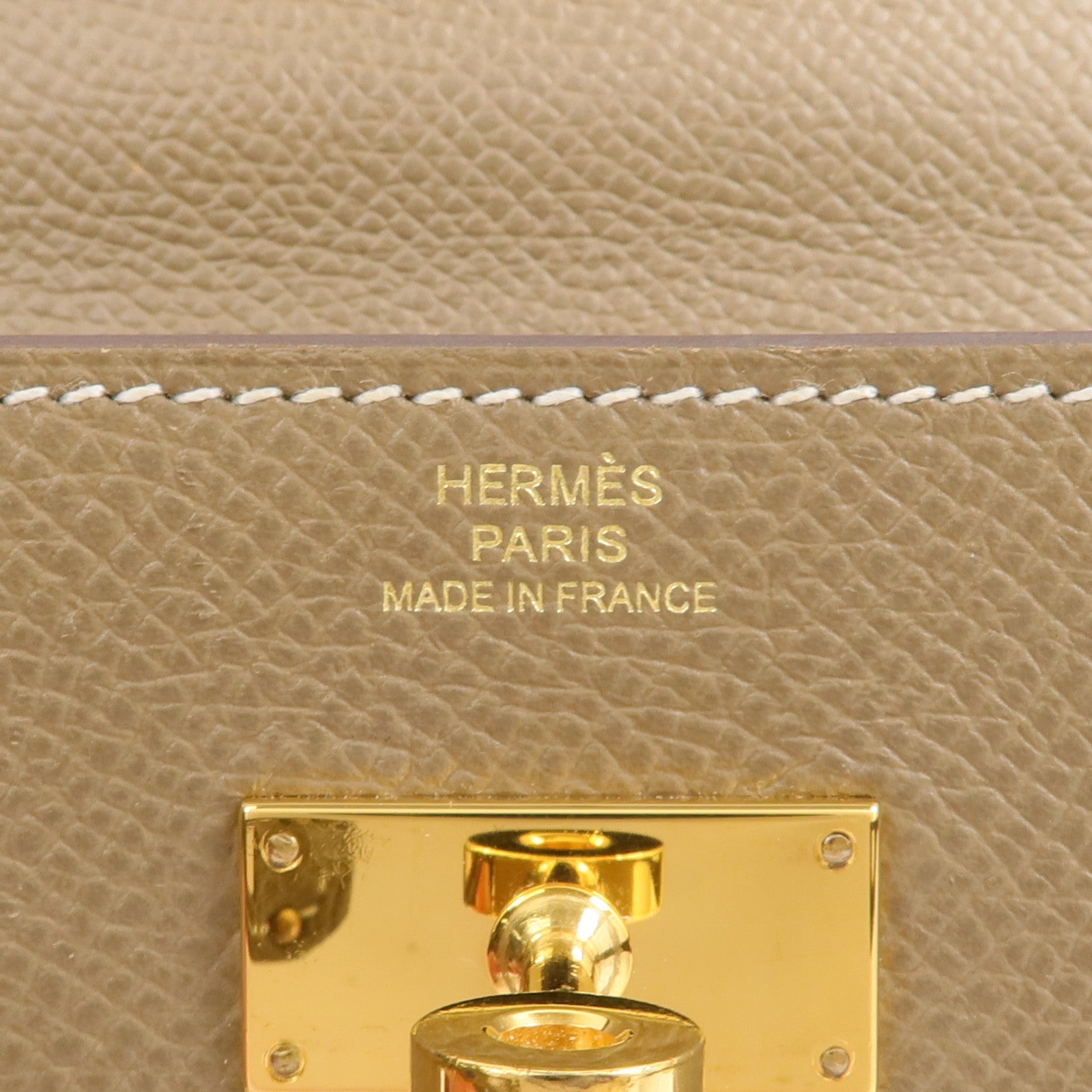 HERMES Epsom皮革Kelly To Go肩背袋Etoupe