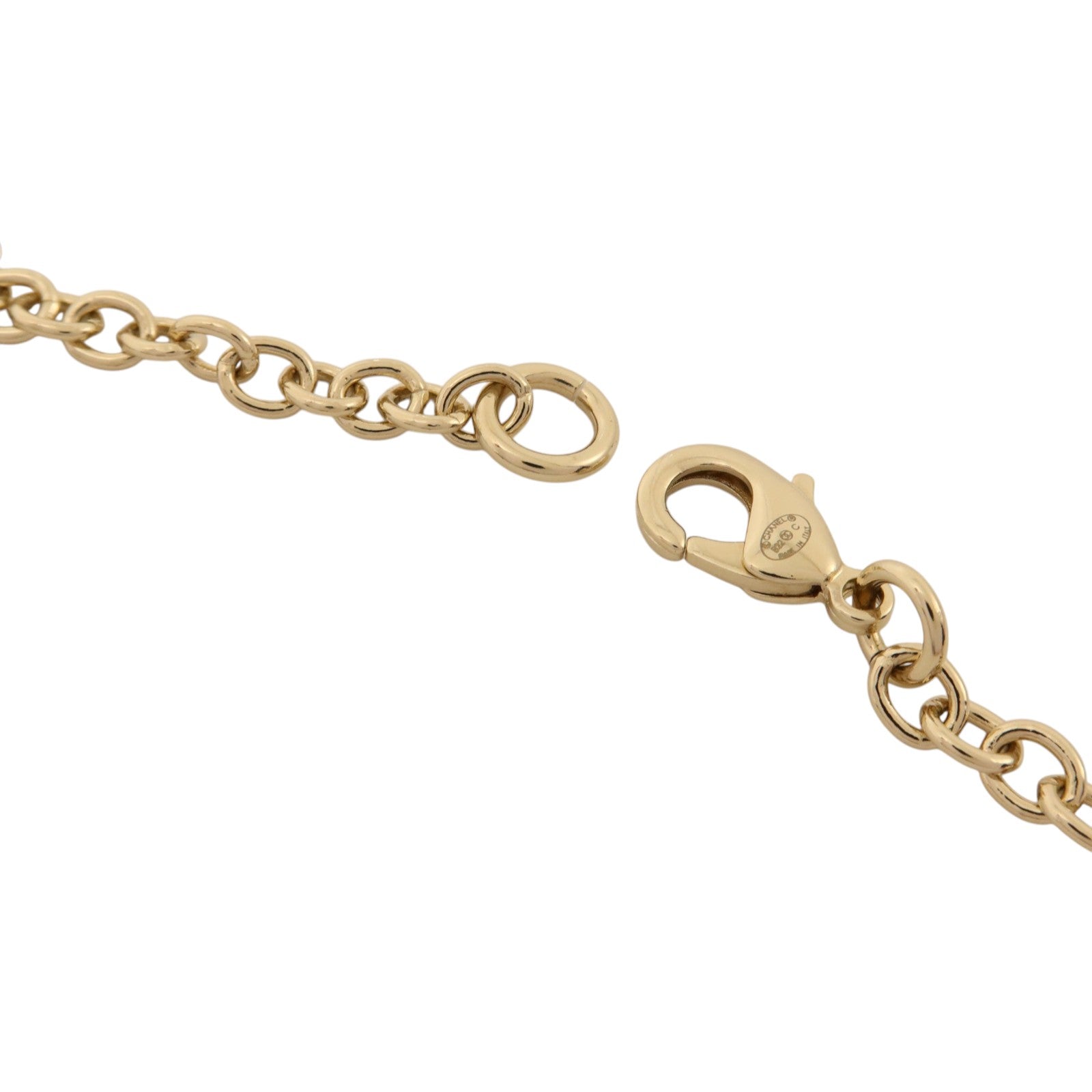 CHANEL 金屬Lion Book Locket Pendant Necklace金扣項鏈