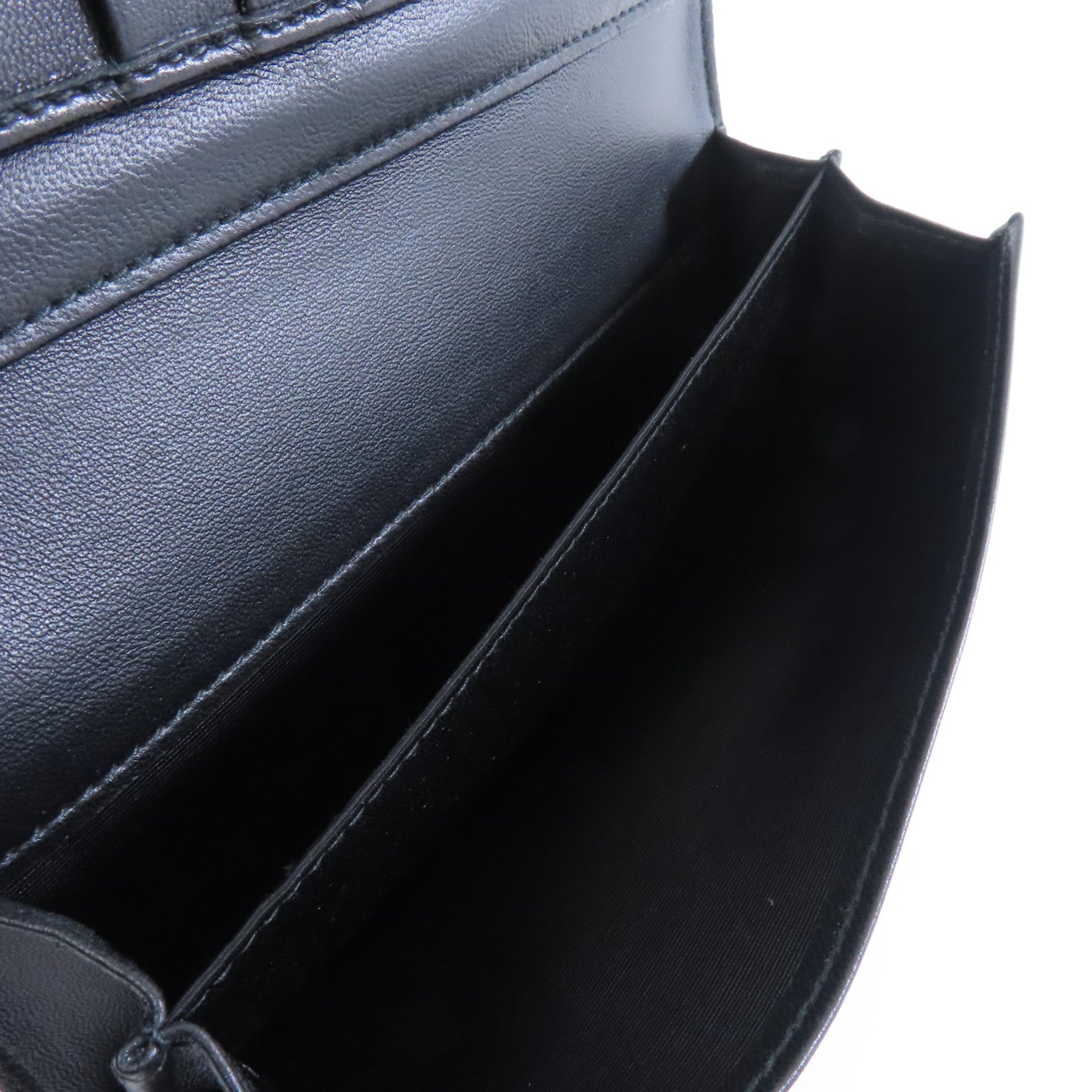 Alexander McQueen 漆皮皮革Skull Long Wallet金扣長錢包黑色