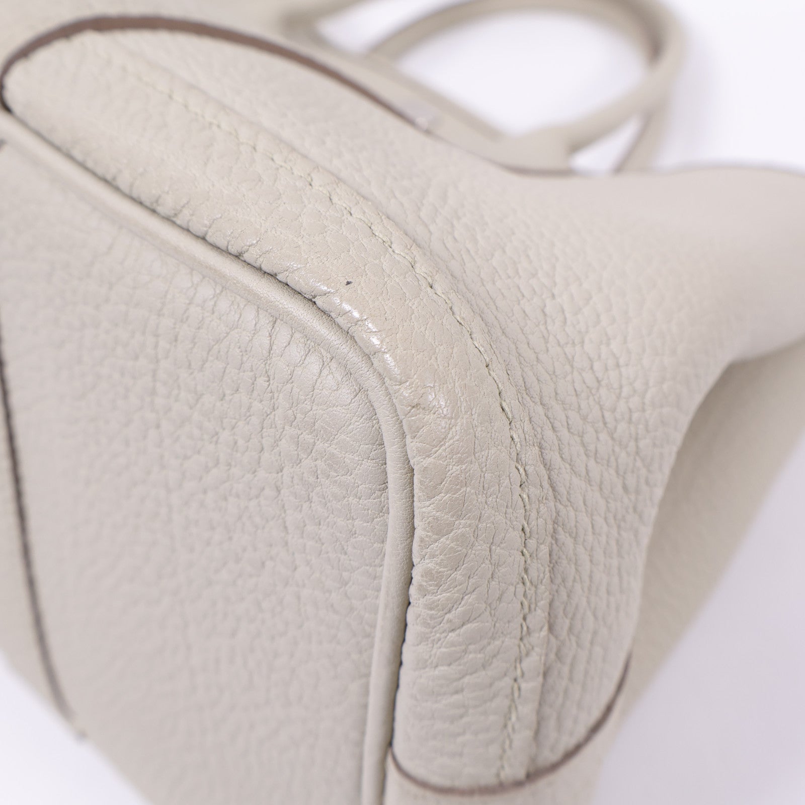 HERMES Negonda皮革Garden Party TPM銀扣手挽袋Beton