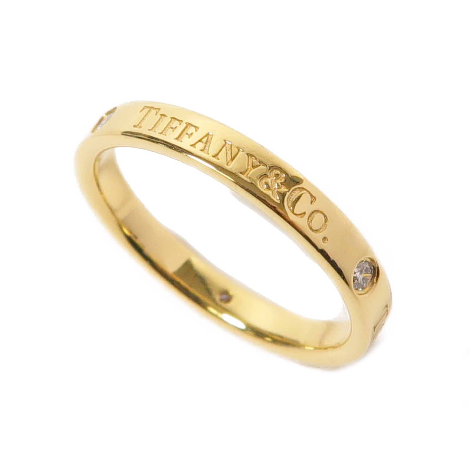 TIFFANY＆CO 18K金Diamond Ring戒指US#8