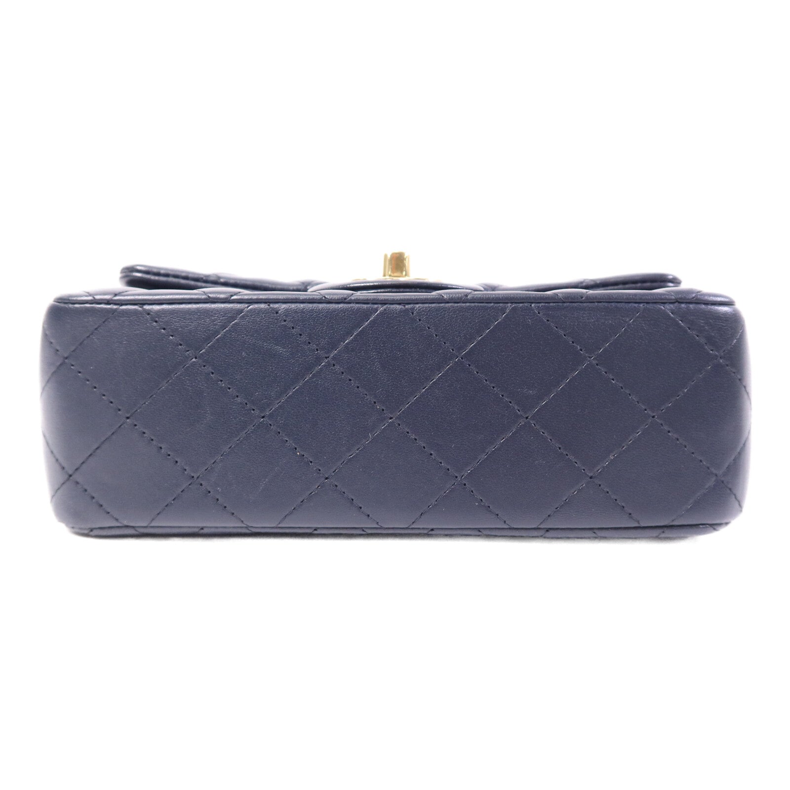 CHANEL 羊皮皮革Mini Classic 20金扣鏈帶肩背袋
