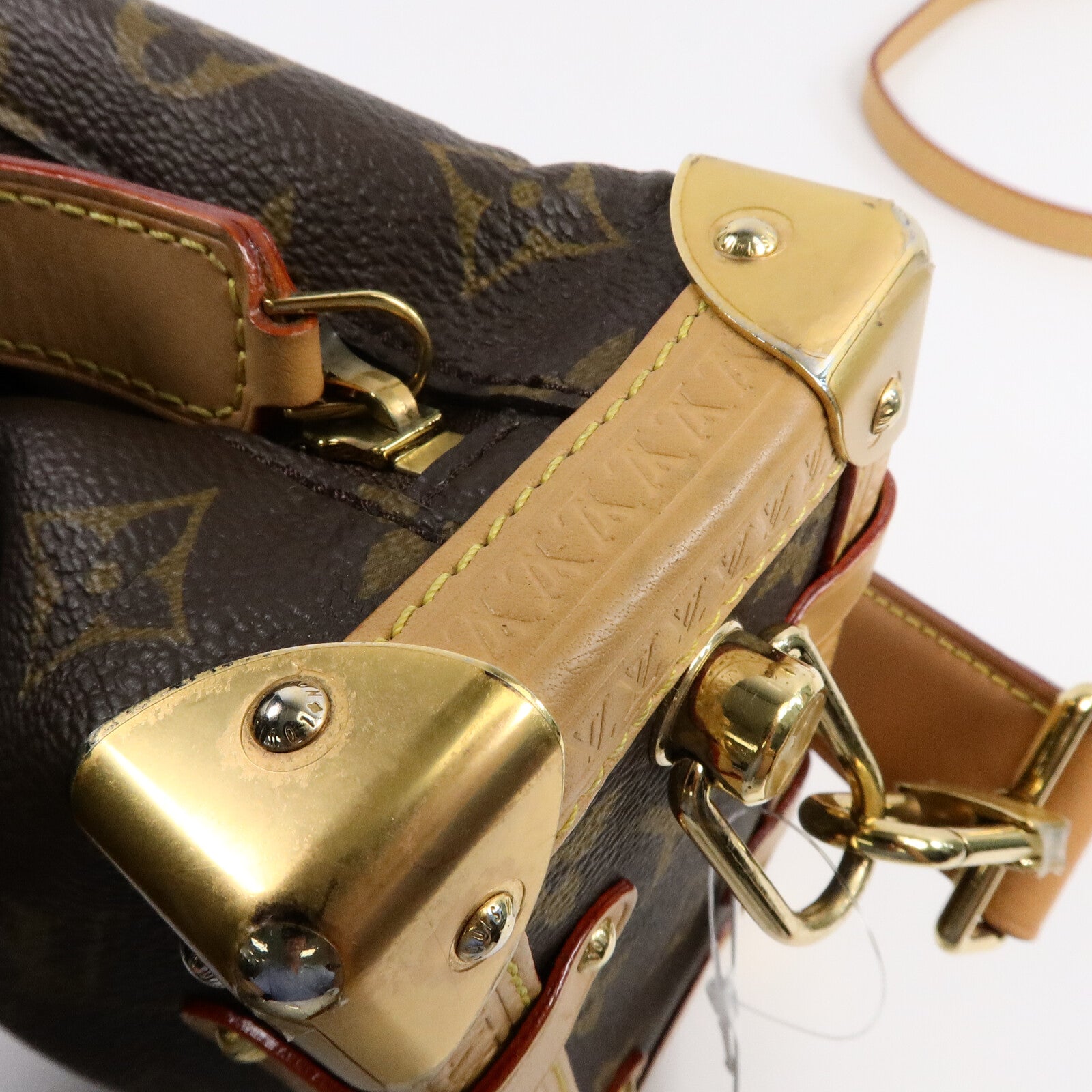 LOUIS VUITTON Monogram Side Trunk手挽肩背兩用袋