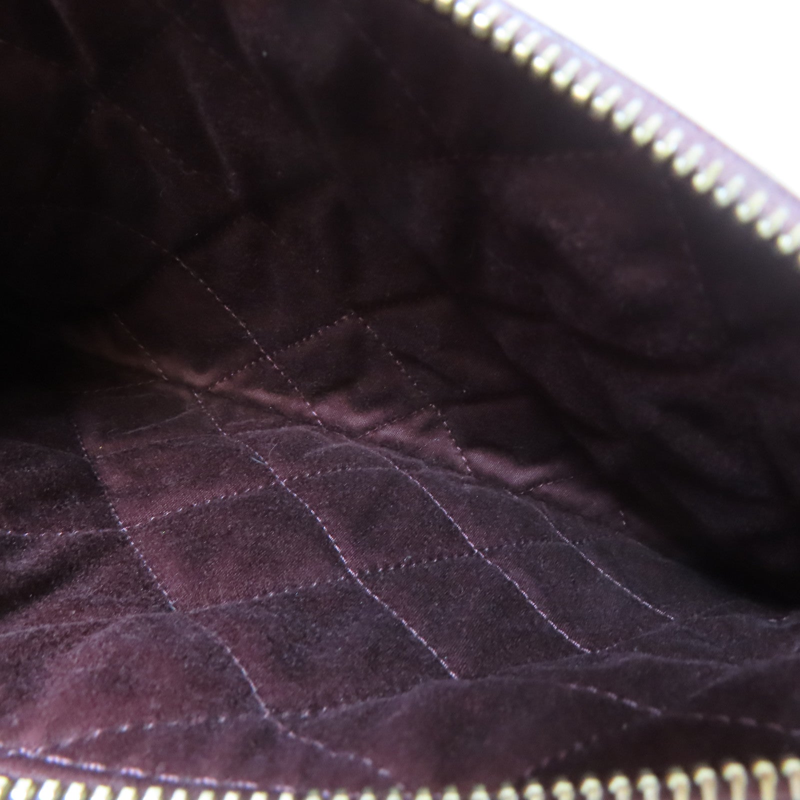 CHANEL 菱格牛皮皮革C22 Small金扣鏈帶肩背袋紫色