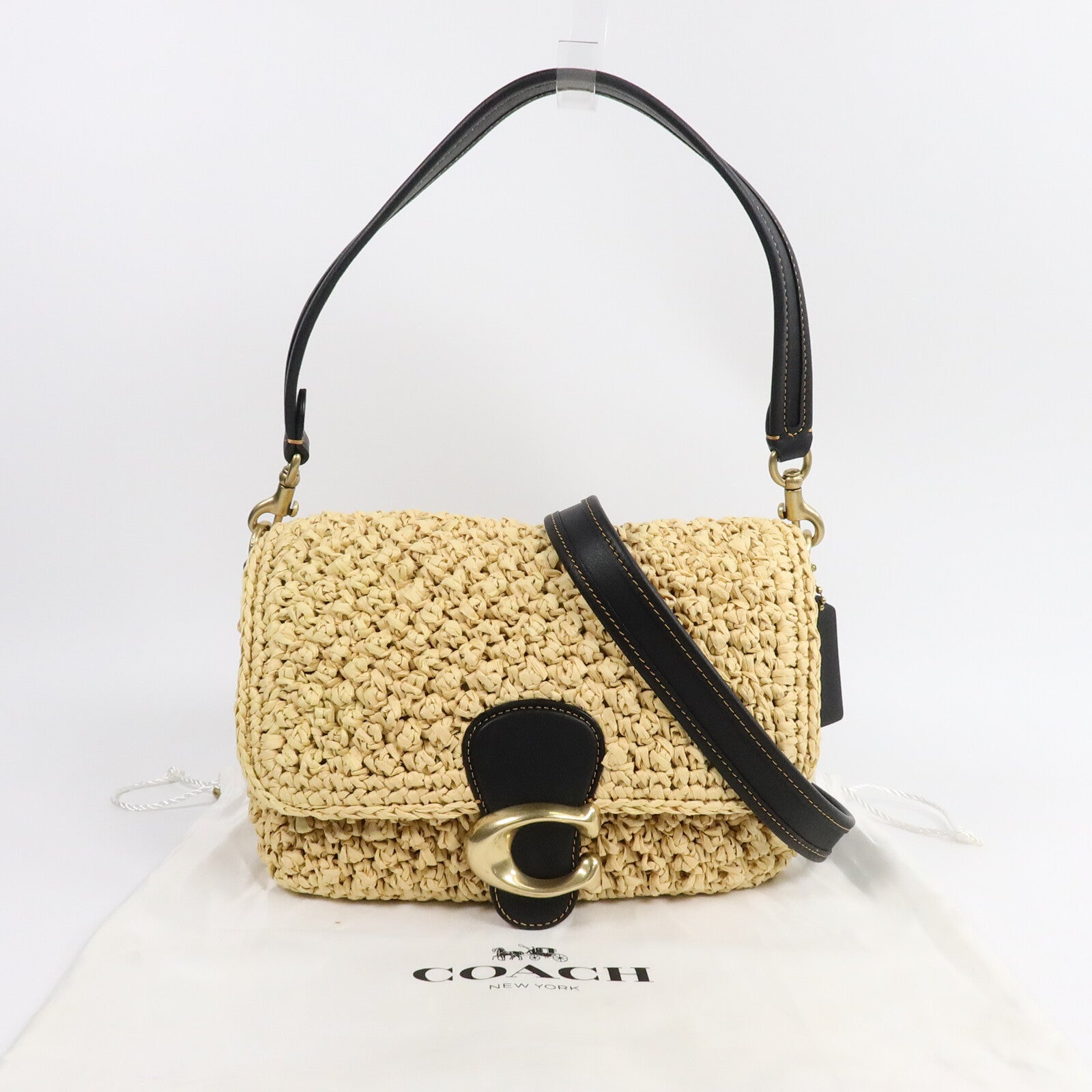COACH 藤料Shoulder Bag肩背袋