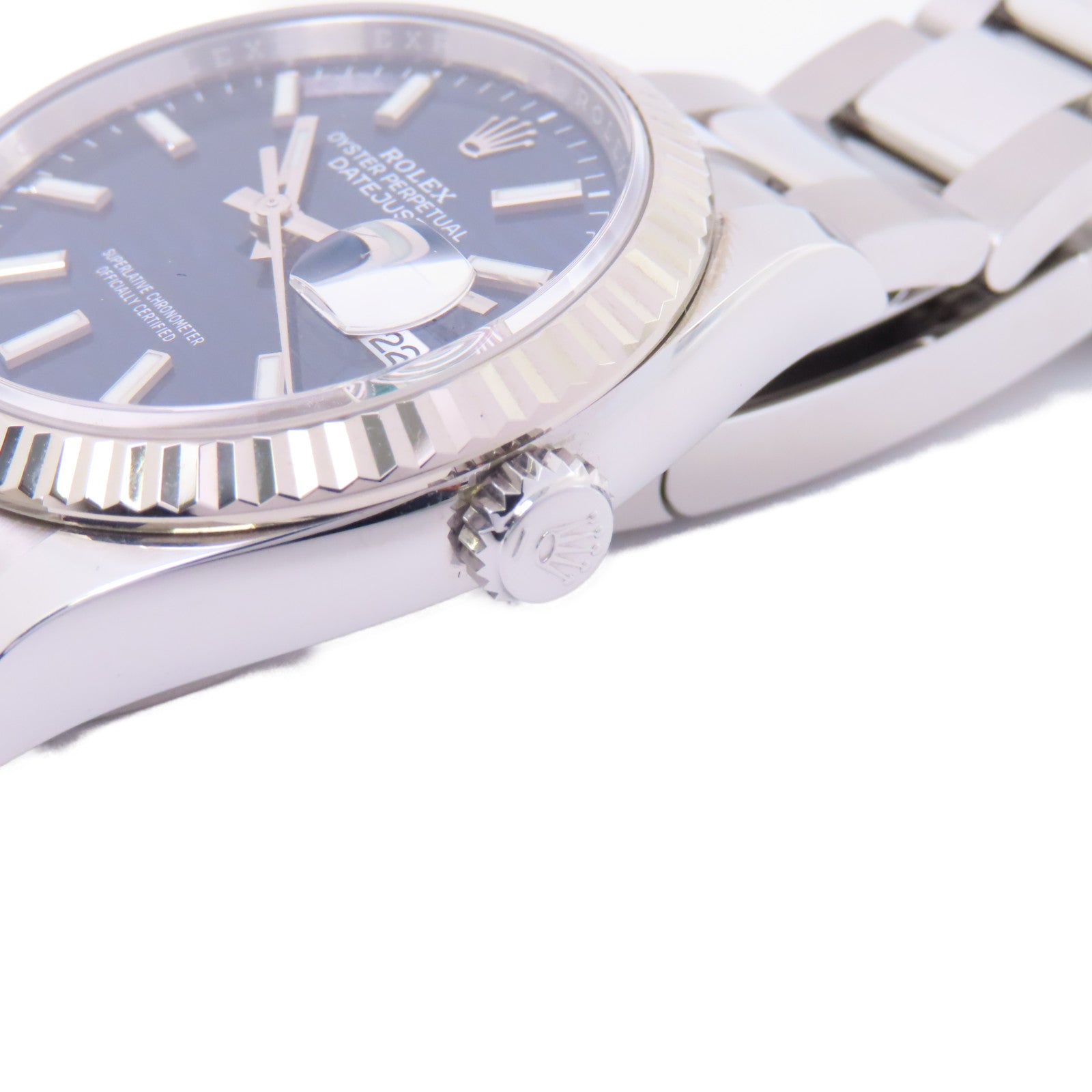 ROLEX Datejust 36 18K白金/不鏽鋼手錶自動機芯藍色