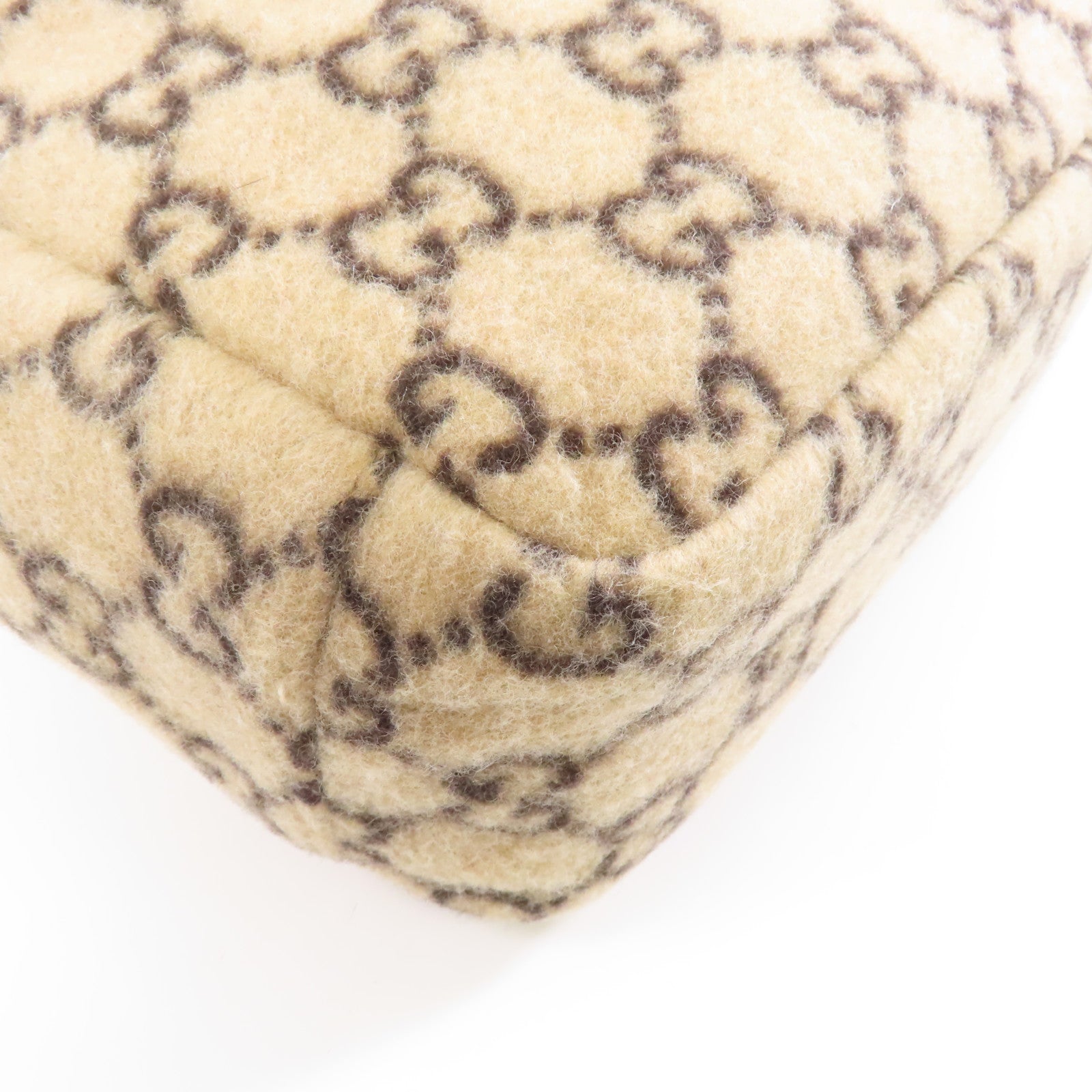 GUCCI 【激減優惠】羊絨Handbag手挽袋米色