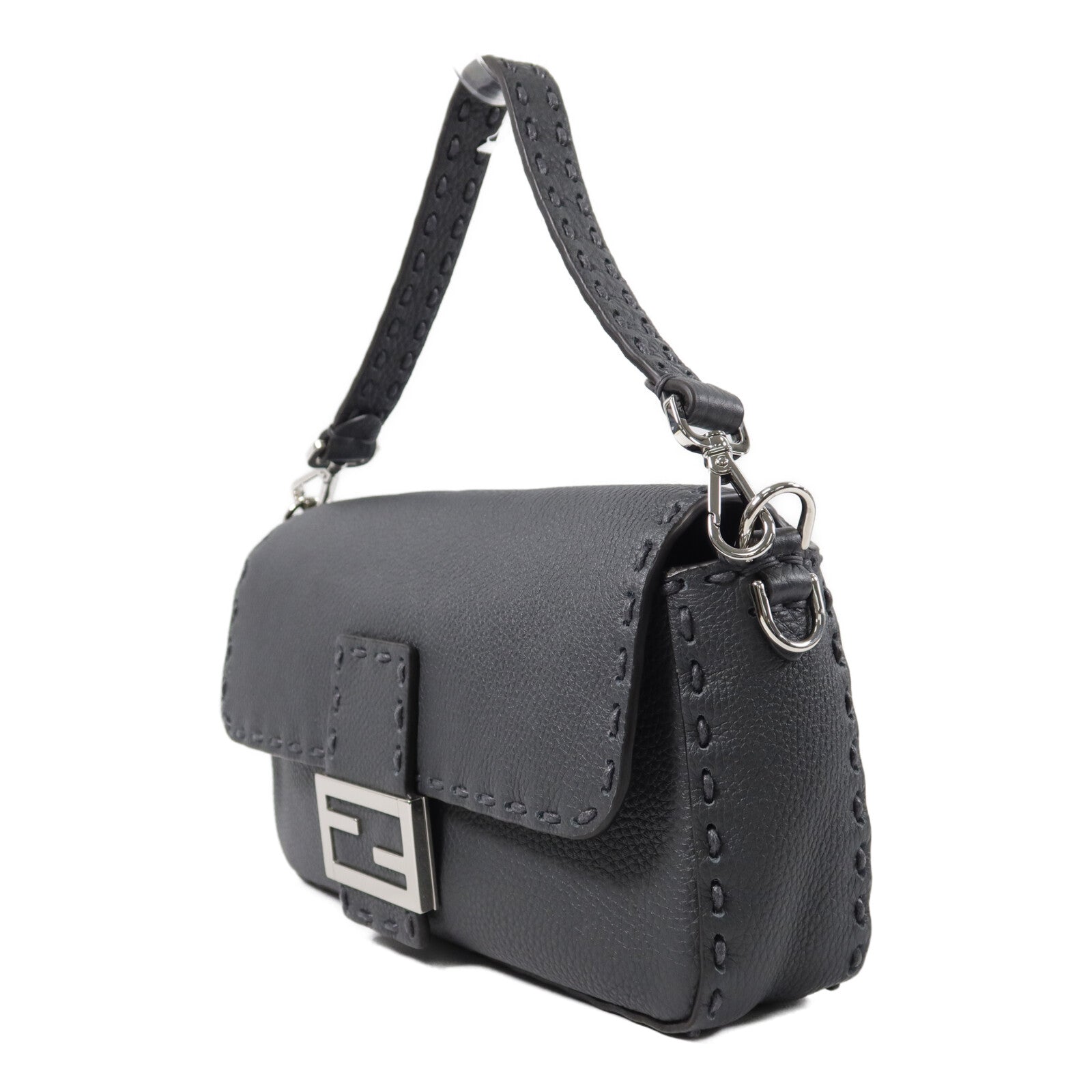 FENDI 牛皮皮革Baguette Bag手挽肩背兩用袋