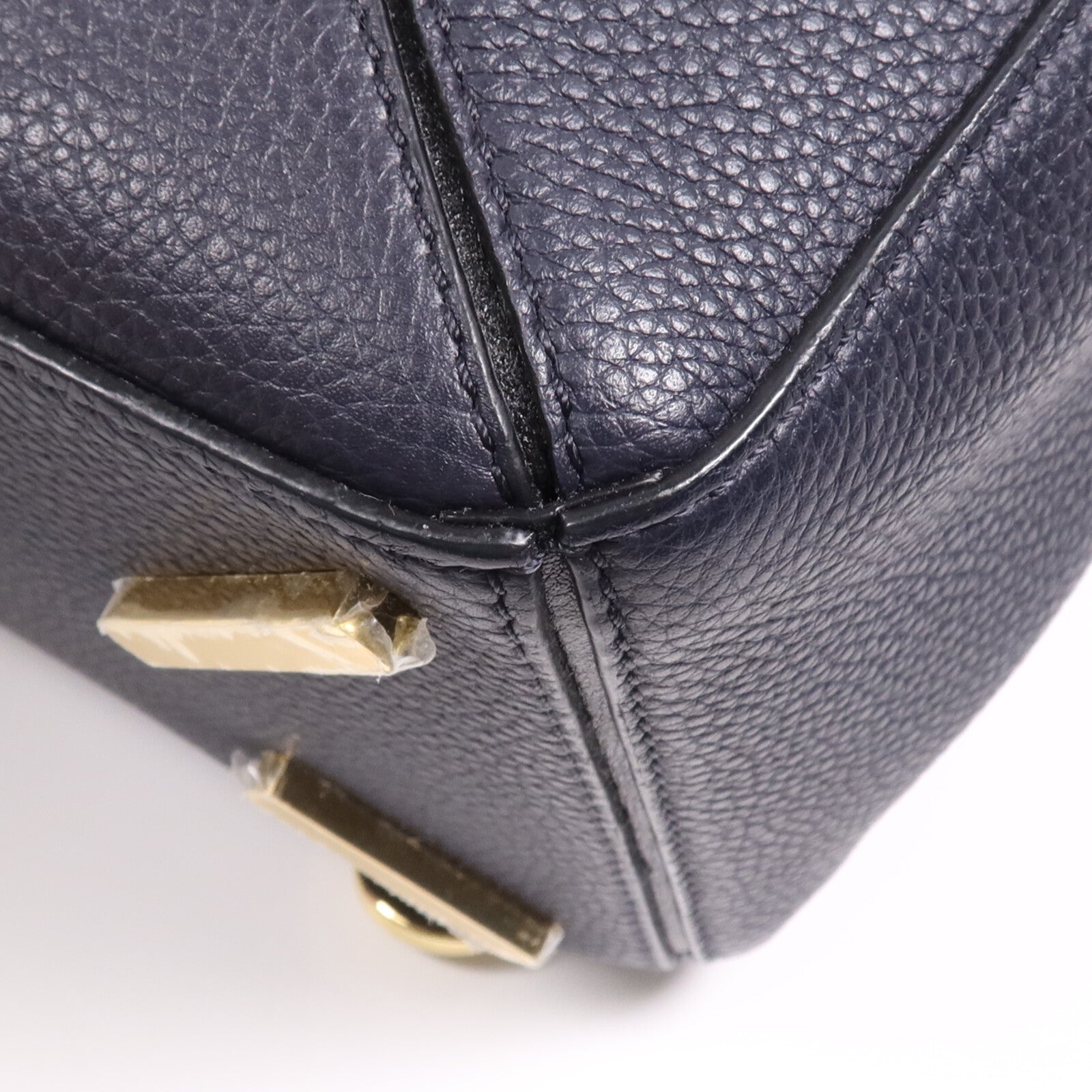 LOEWE 牛皮皮革2 way Shoulder Bag金扣手挽肩背兩用袋