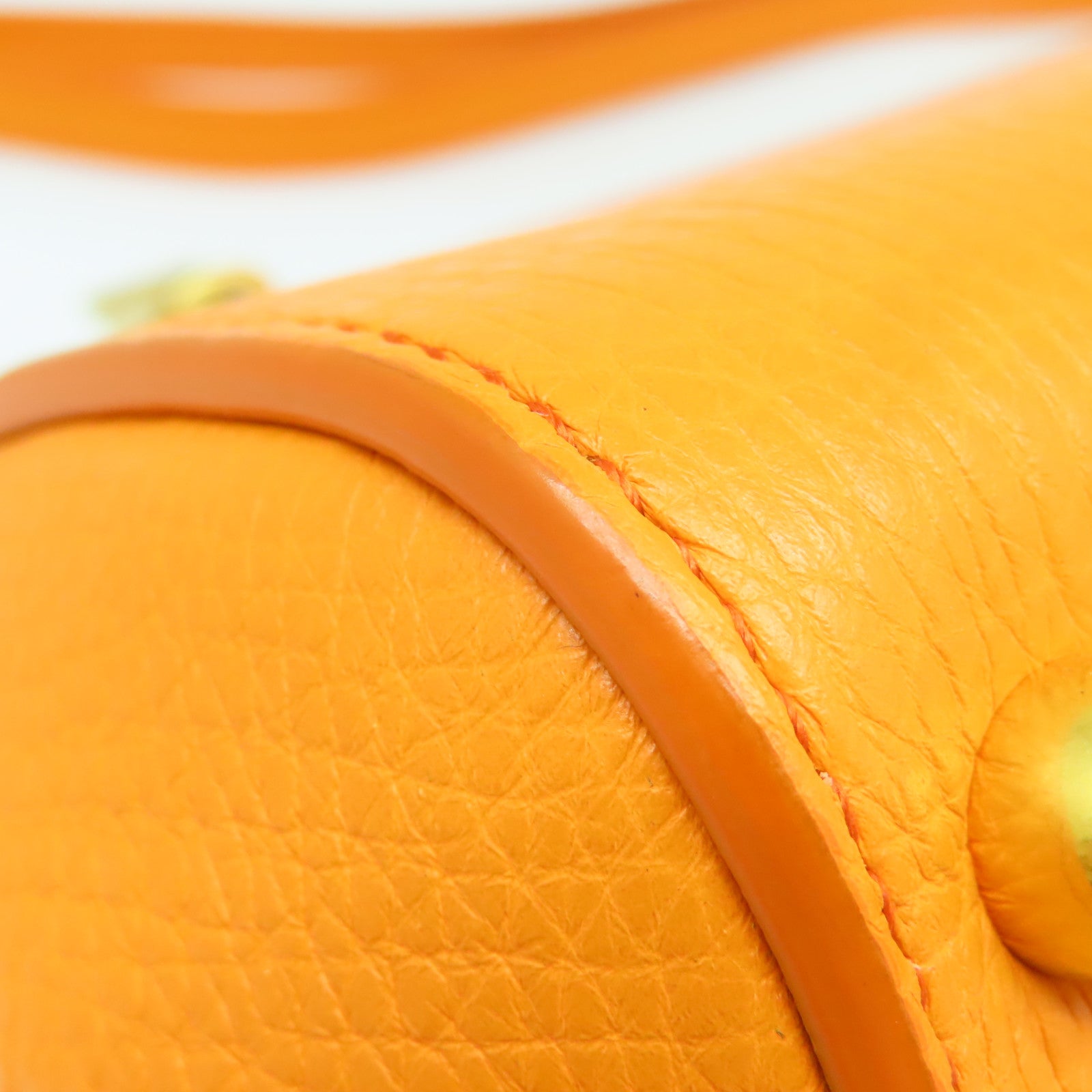 BOTTEGA VENETA 【清倉大減價】牛皮皮革Shoulder Bag金扣肩背袋橙色