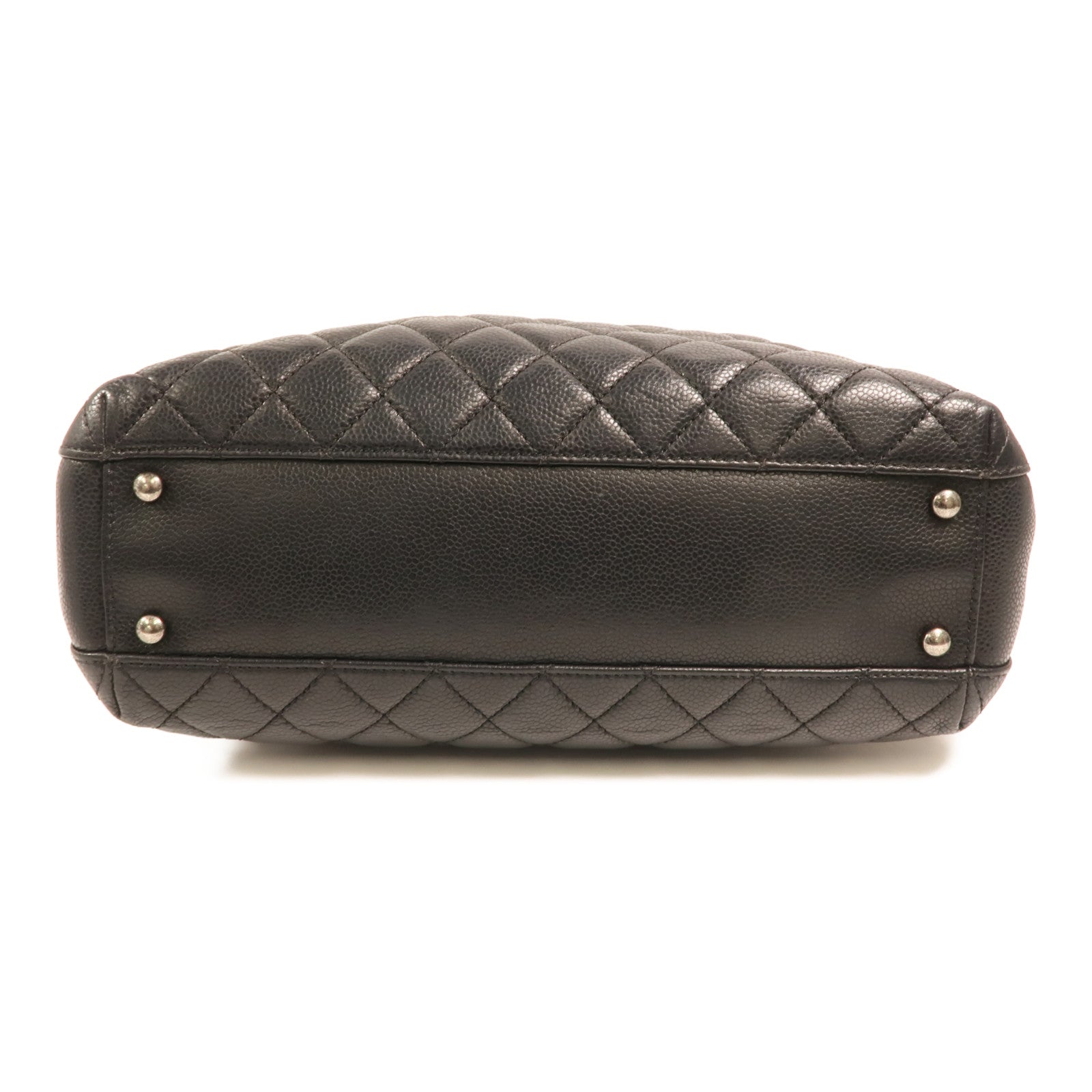 CHANEL 牛皮皮革Chain Shoulder銀扣鏈帶肩背袋