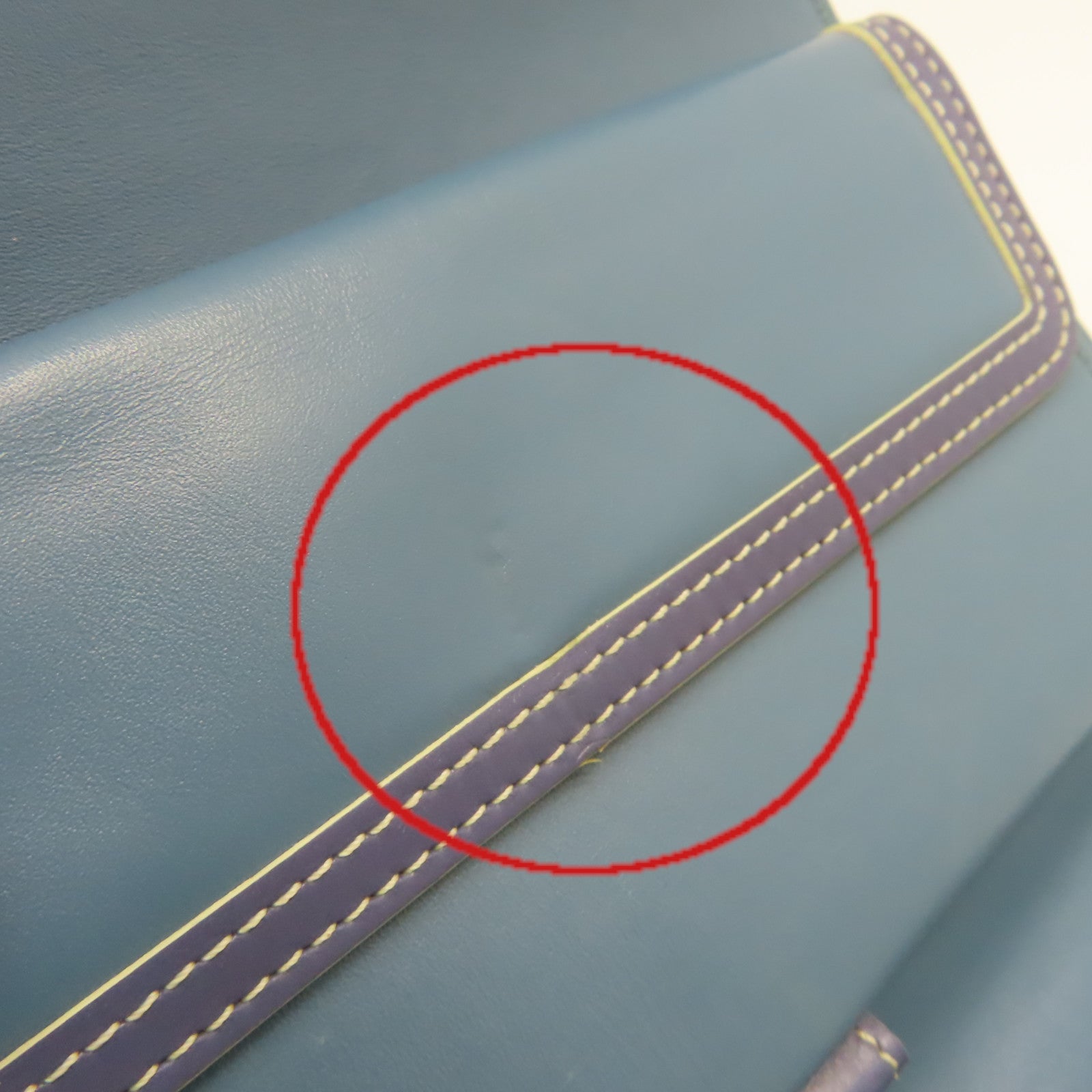 LOUIS VUITTON 山羊皮革Long Wallet長錢包藍色