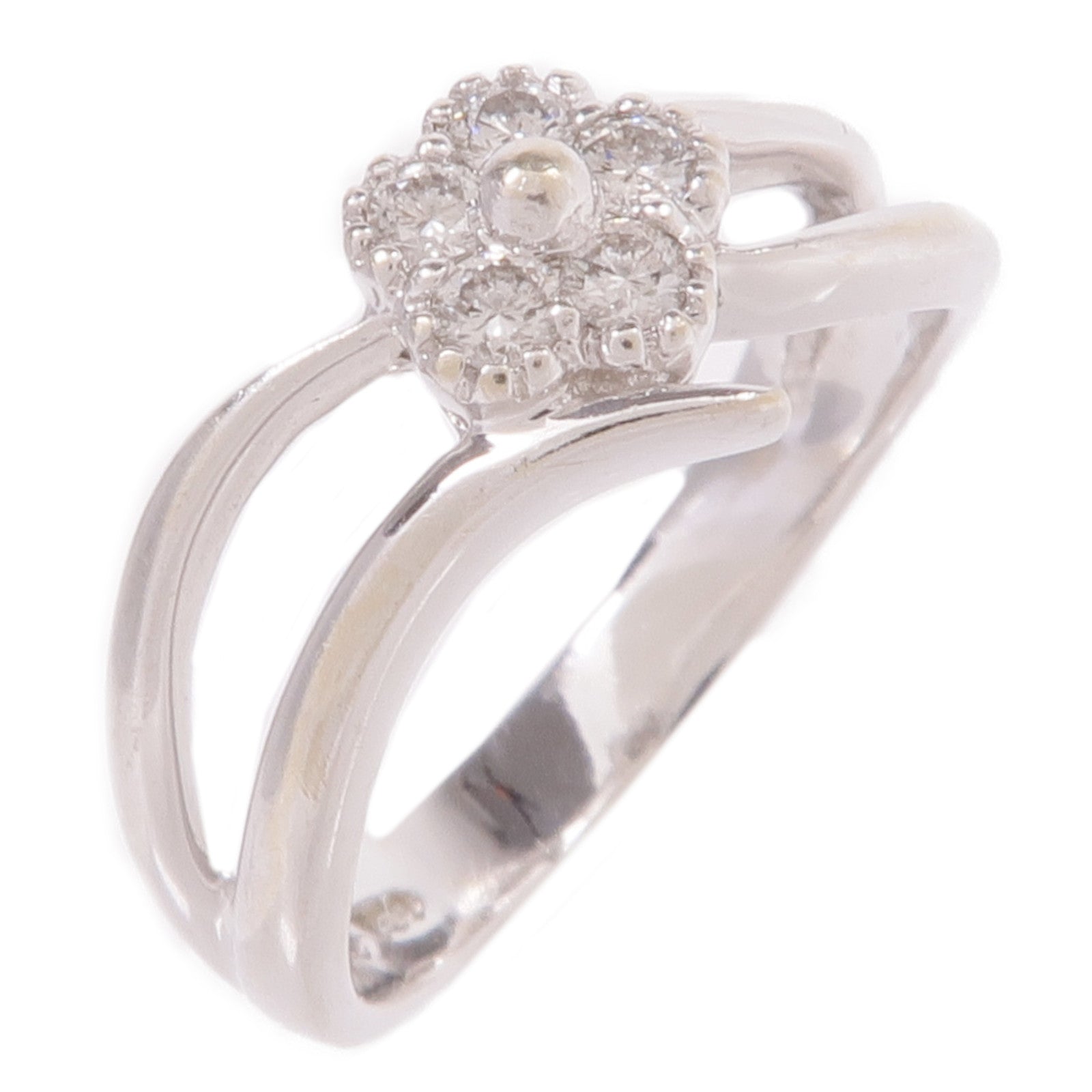 JEWELRY 【激減優惠】18K白金Diamond Ring鑽石戒指US#3
