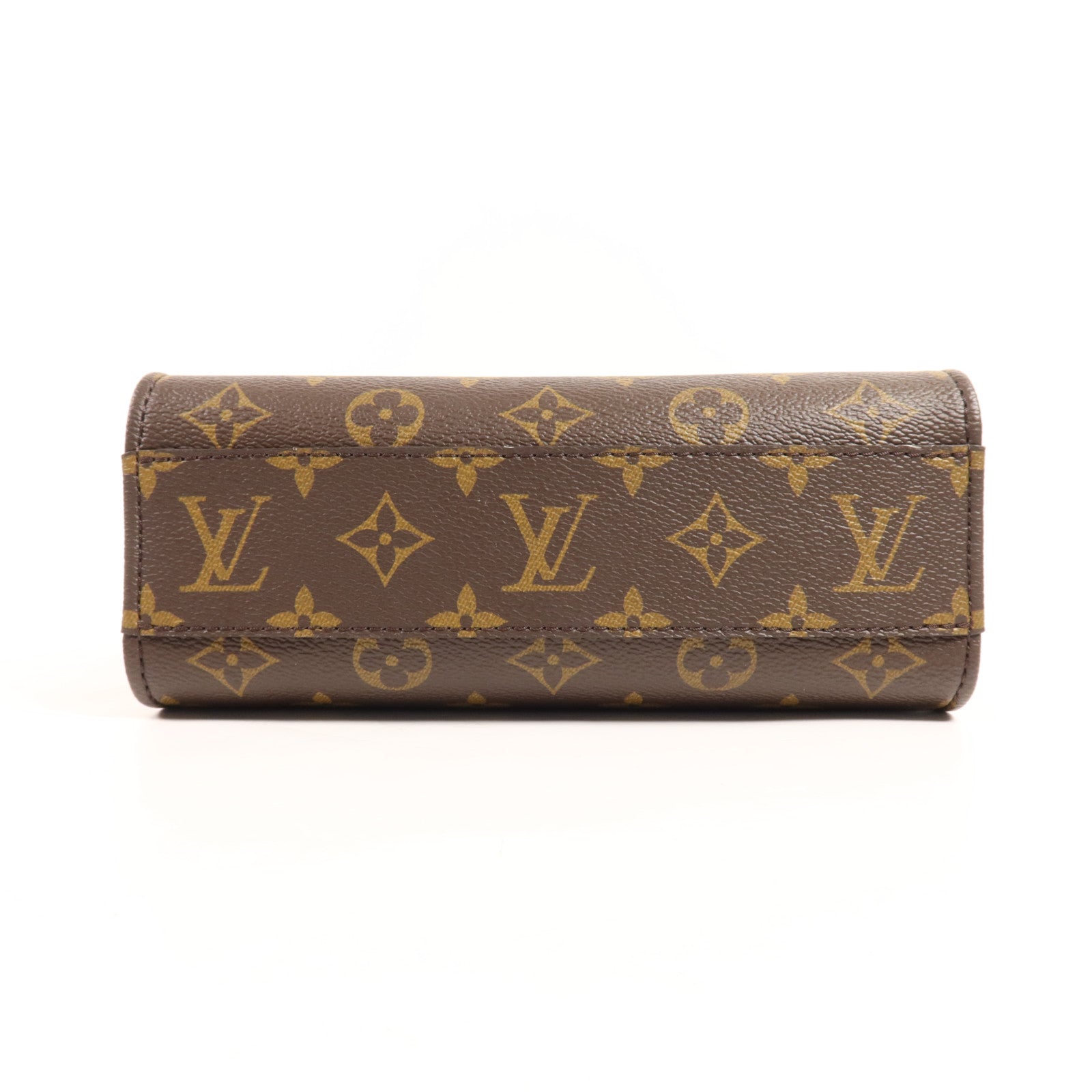 LOUIS VUITTON Monogram Sac Plat BB金扣手挽肩背兩用袋