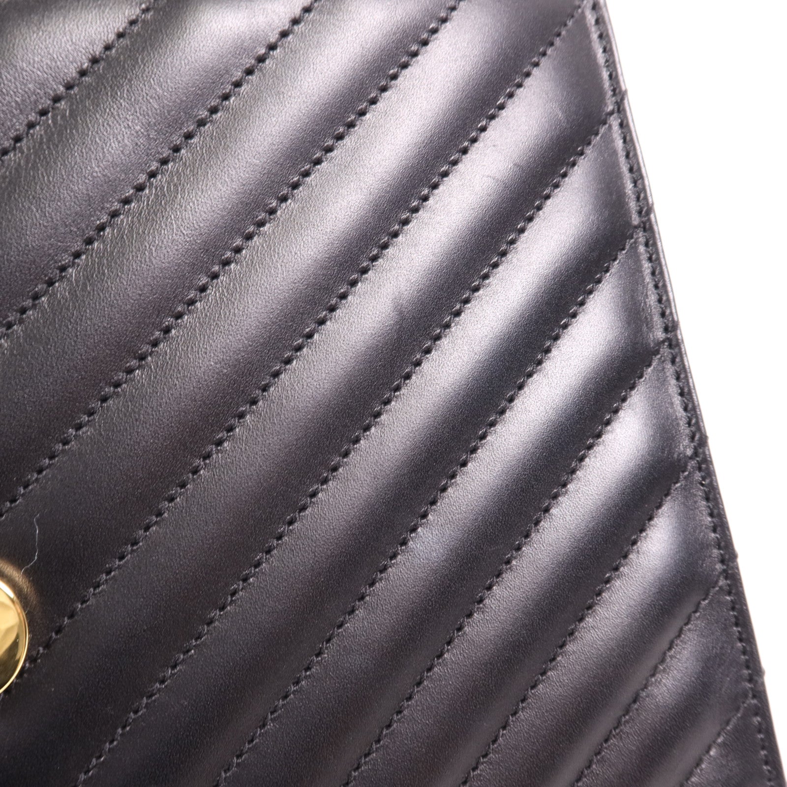 SAINT LAURENT 牛皮皮革Chain Shoulder金扣鏈帶肩背袋