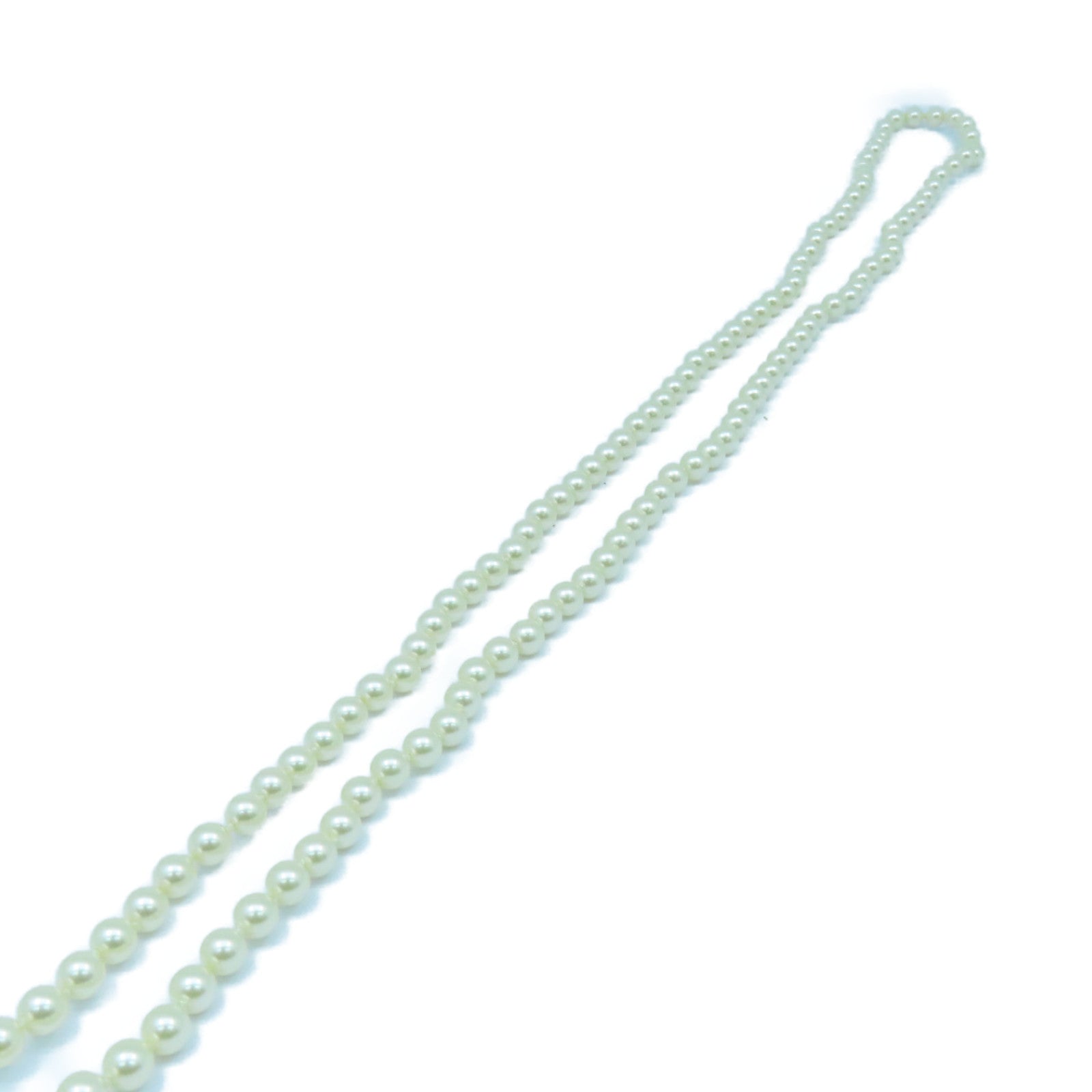 CHANEL 【激減優惠】皮革/仿珍珠Belt 80金扣皮帶金色