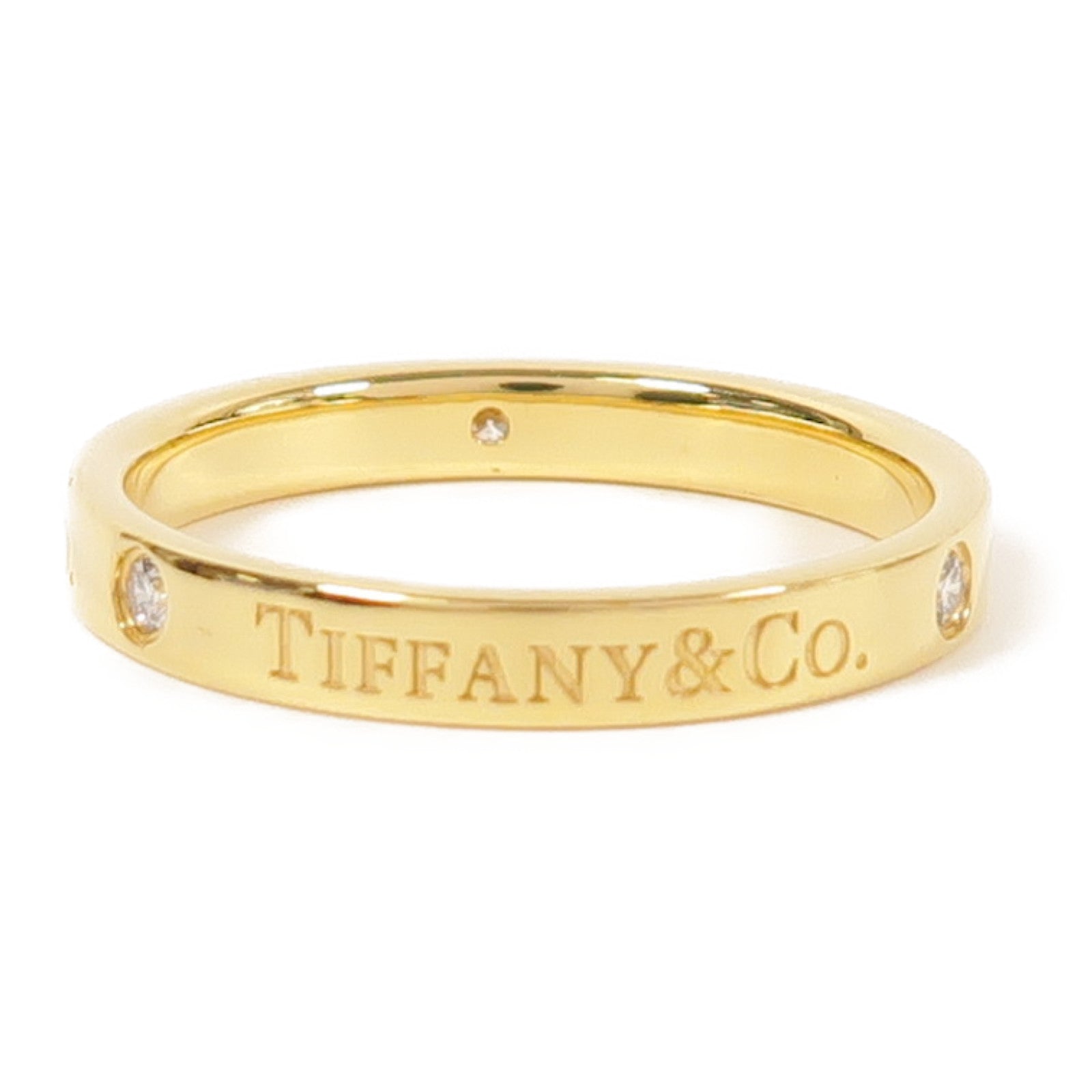 TIFFANY＆CO 18K金Diamond Ring戒指US#8