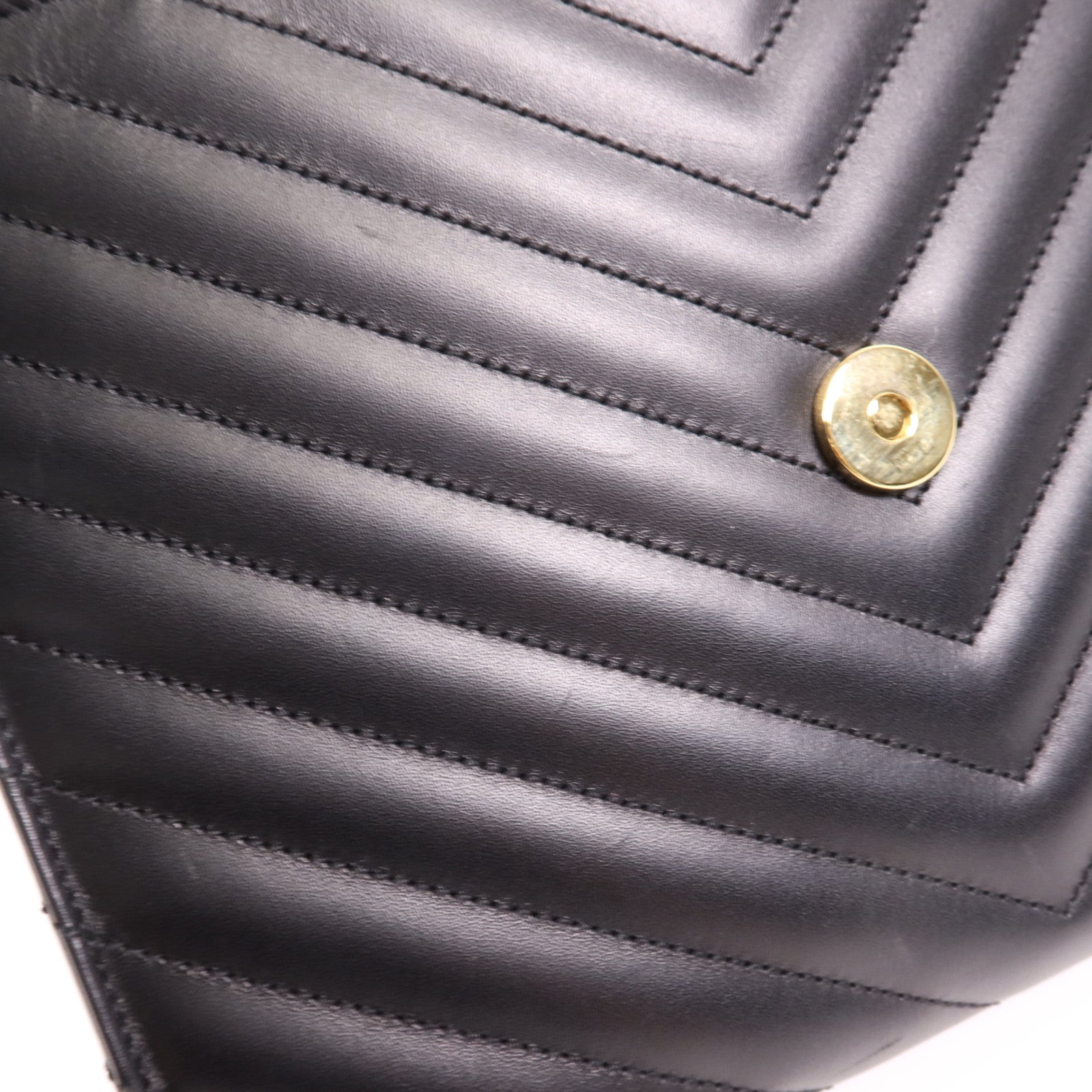 SAINT LAURENT 牛皮皮革Chain Shoulder金扣鏈帶肩背袋