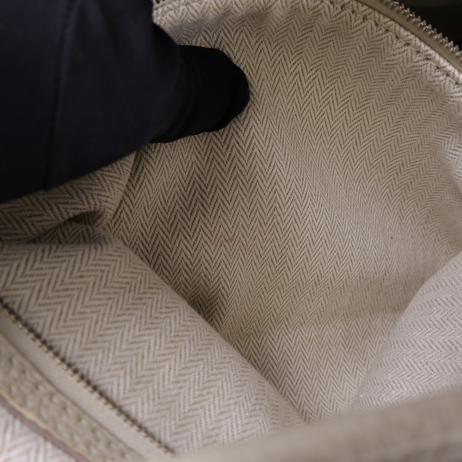 HERMES Negonda皮革Garden Party TPM銀扣手挽袋Beton