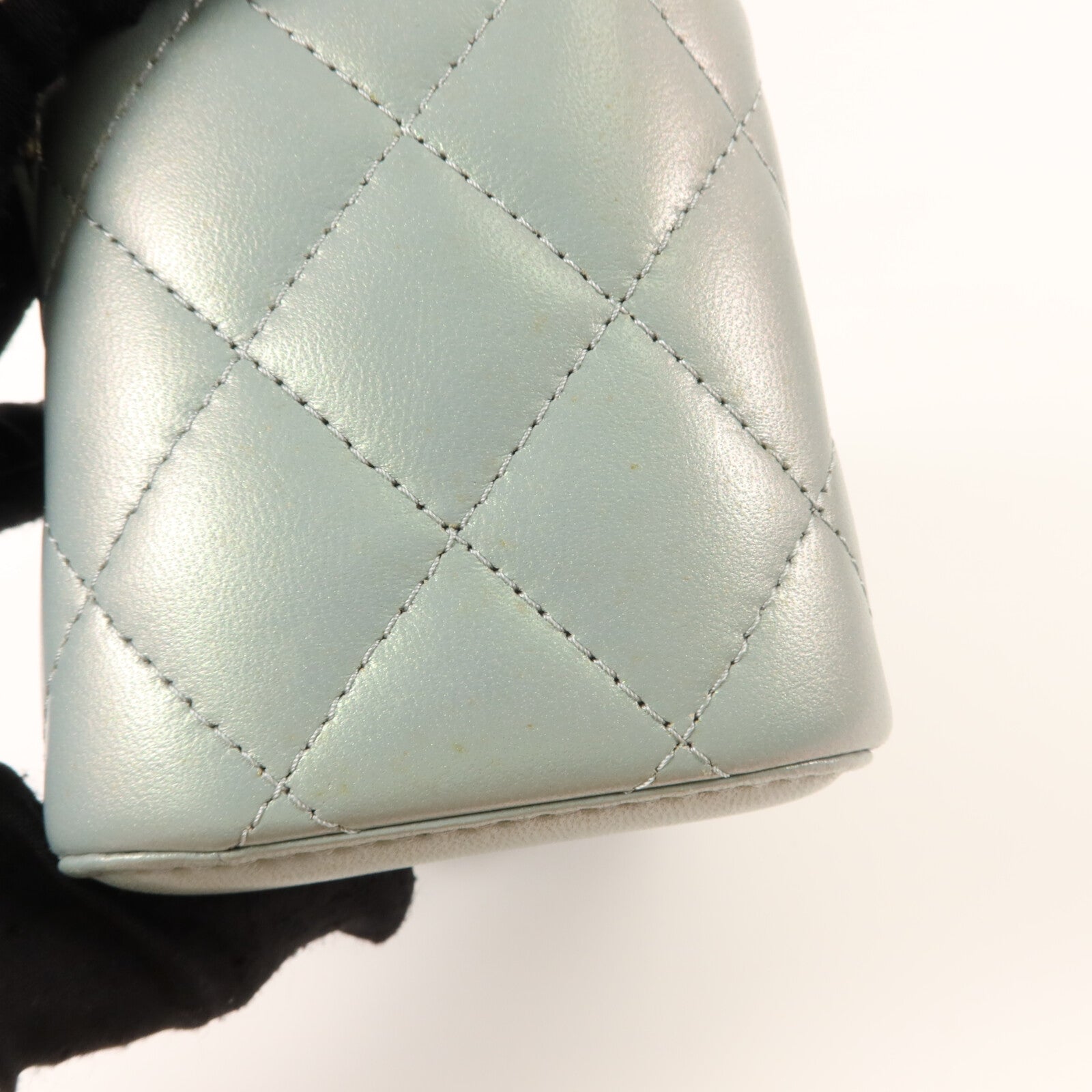CHANEL 羊皮皮革25C Top Handle Vanity Case鏈帶肩背袋