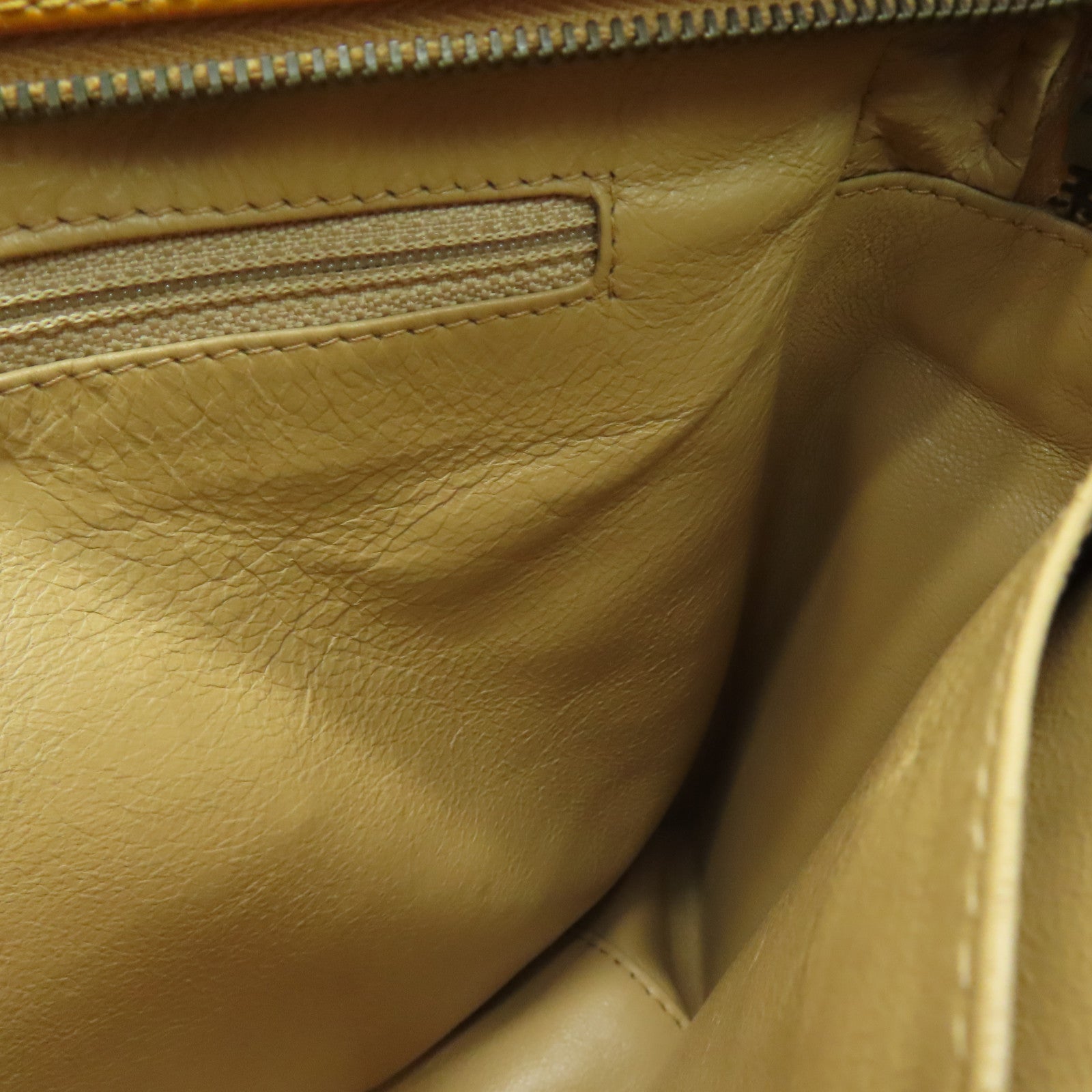 CHANEL 【激减优惠】菱格漆皮皮革Vintage Handbag手提袋黄色