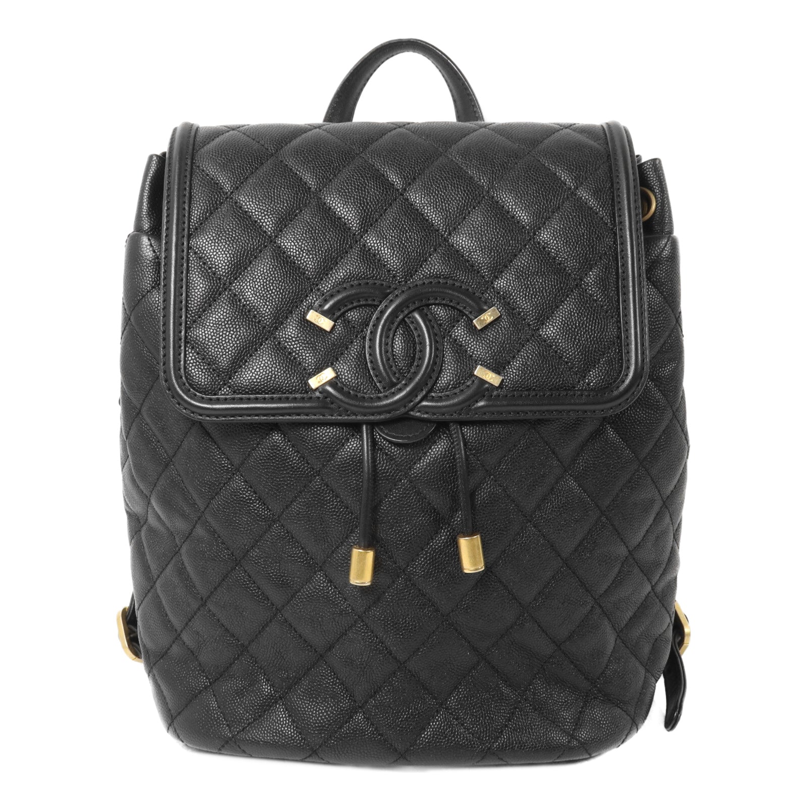 CHANEL 牛皮皮革Chain Backpack鏈帶背包